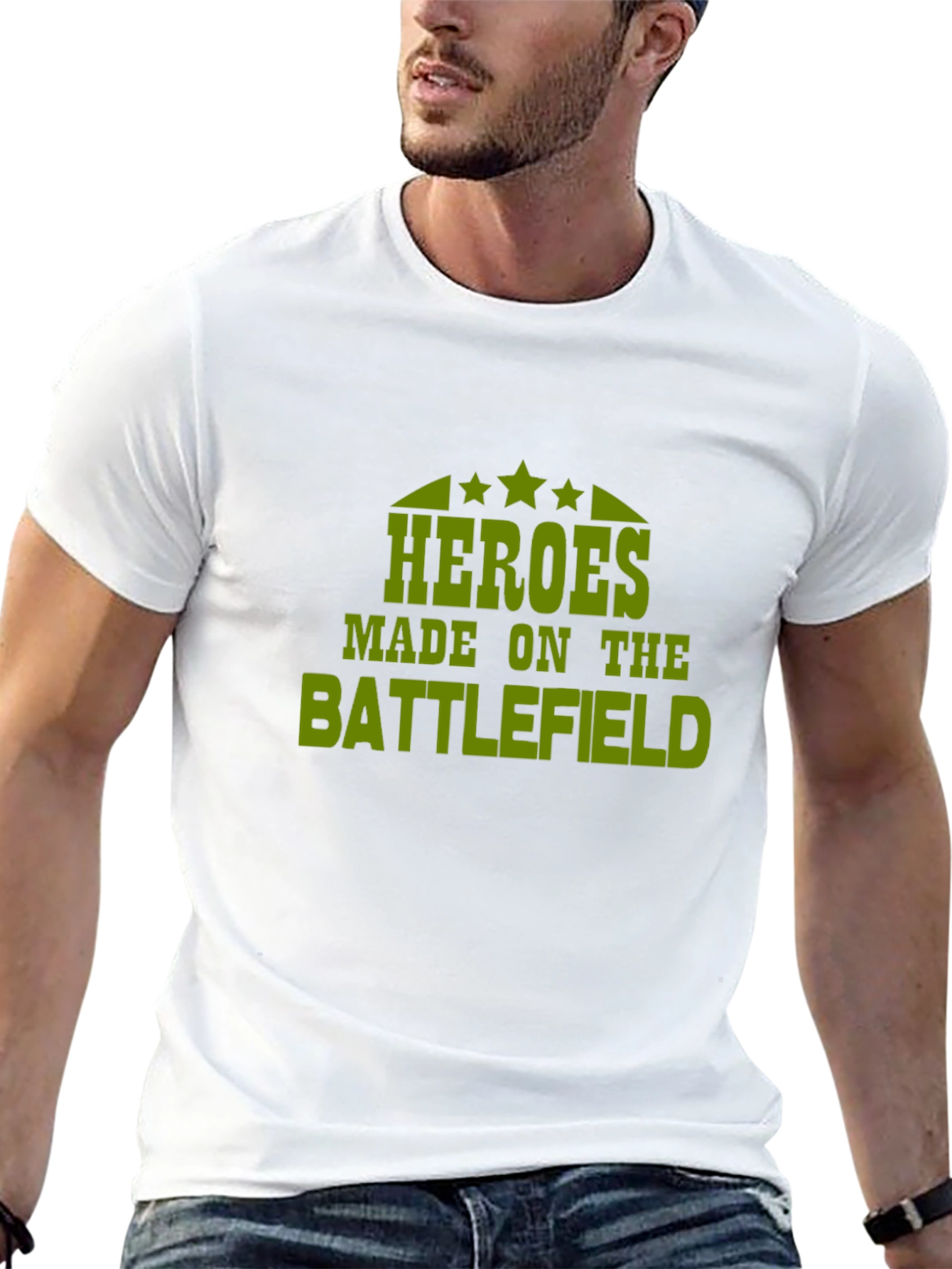 Heroes Made on the Battlefield Black T-Shirt