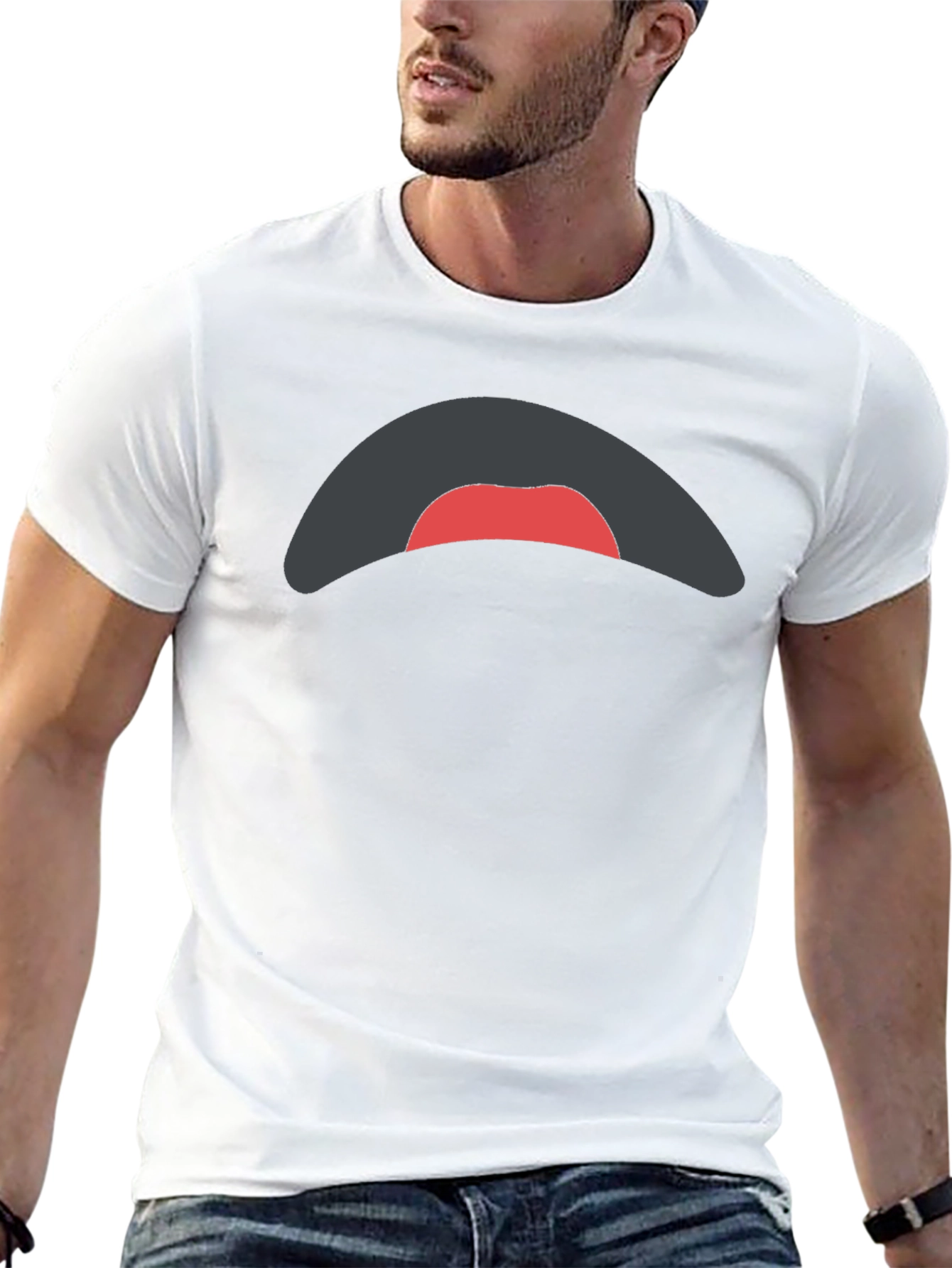 Mood Face Tee - Black Graphic T-Shirt
