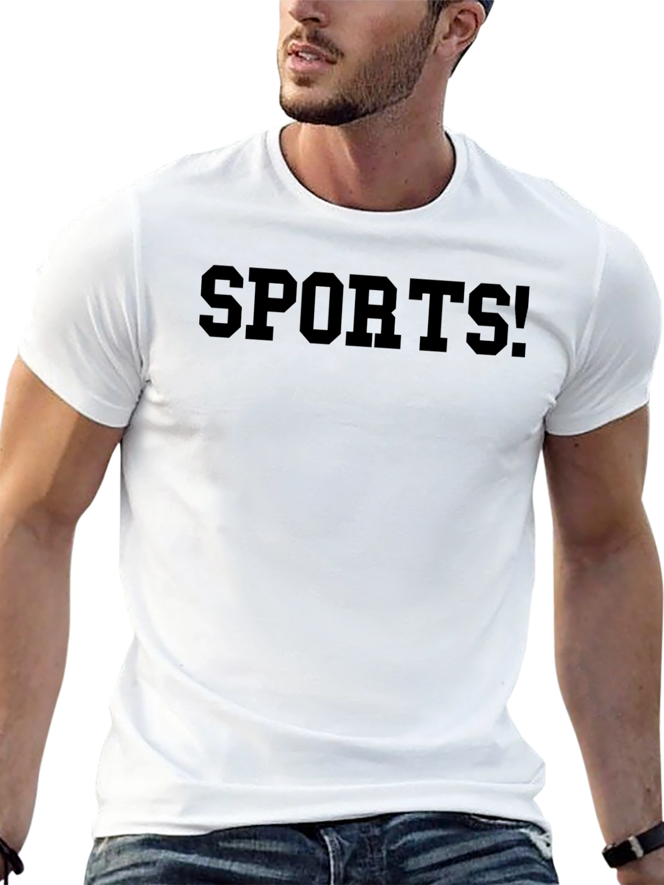 Black SPORTS! T-Shirt - Casual Wear