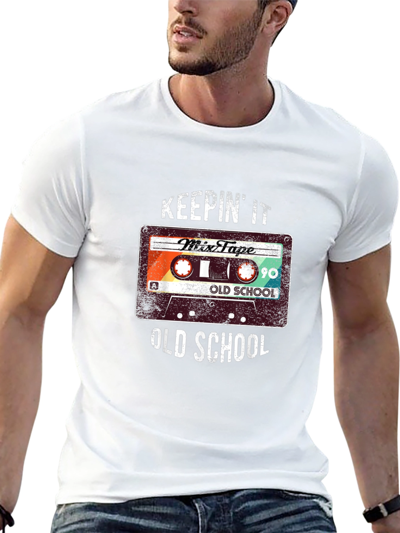 Keepin it Old School Cassette Tape Graphic Tee