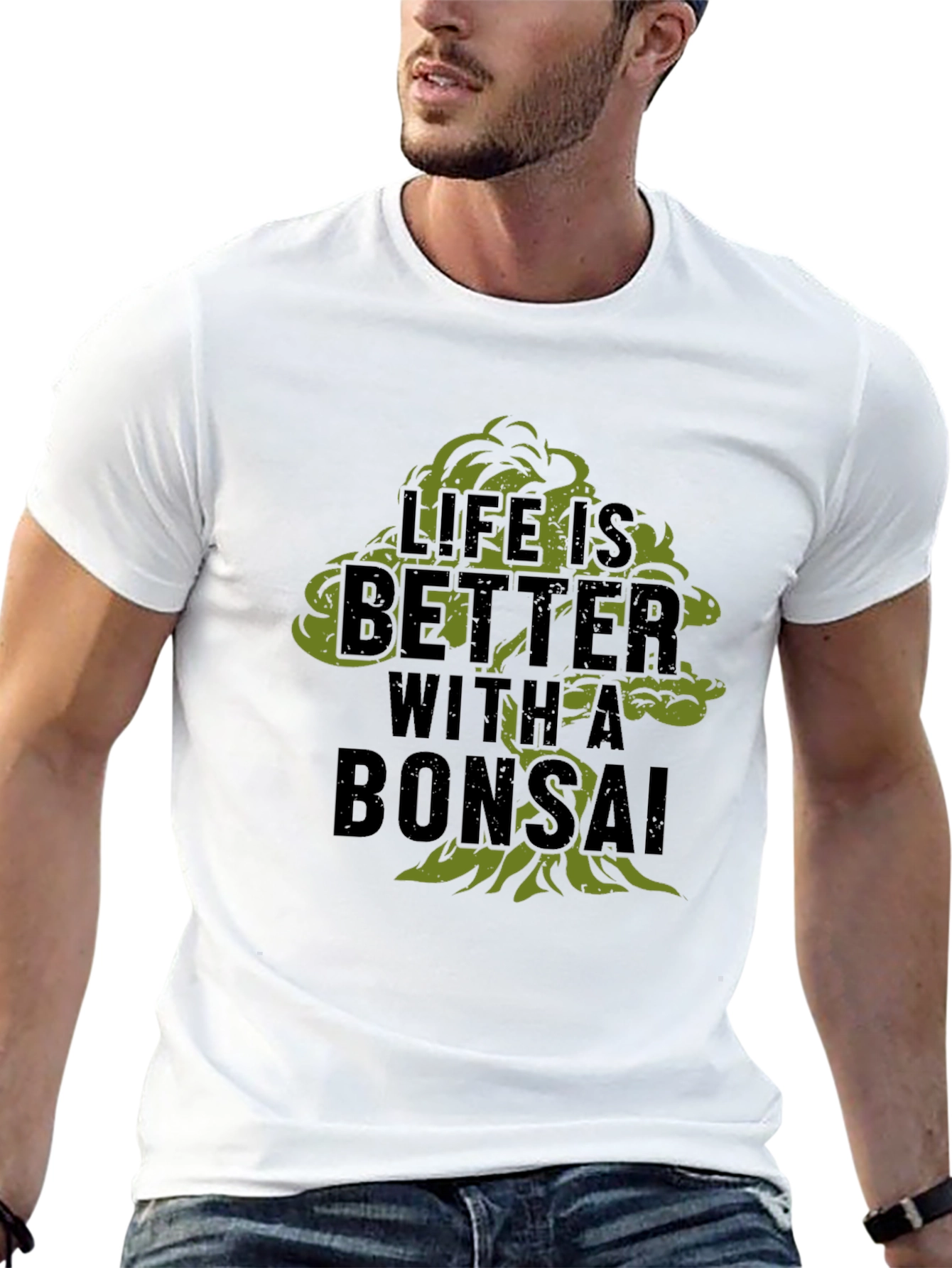Life is Better with a Bonsai Black T-Shirt