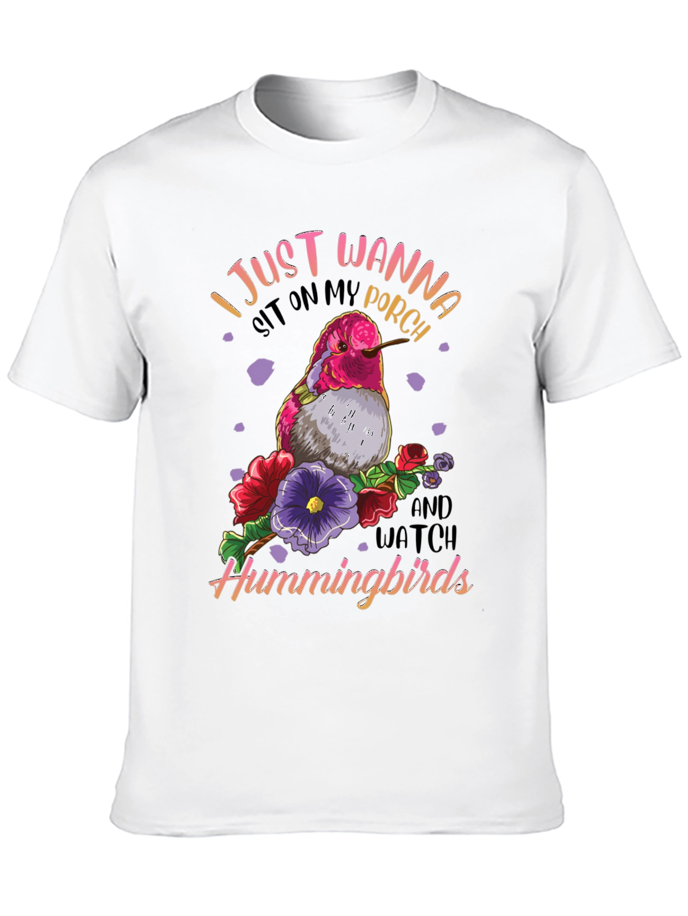 Hummingbird Graphic T-Shirt - Porch Sitting Tee