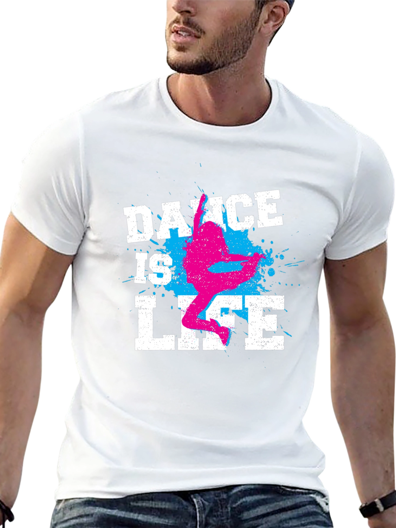 Dance Is Life Graphic Tee - Black Cotton T-Shirt