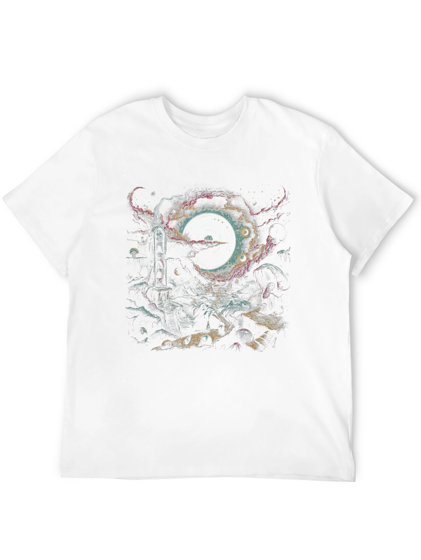 Cosmic Eclipse Graphic Tee - Stylish Black T-Shirt