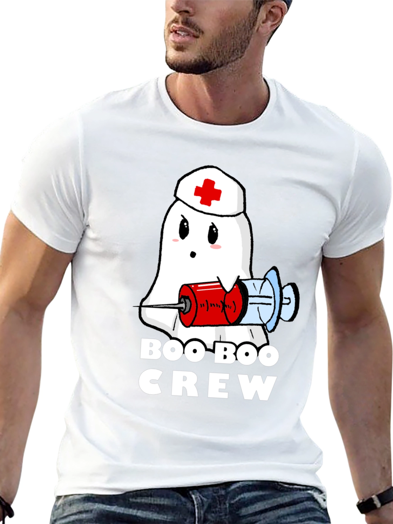 Boo Boo Crew Ghost Nurse T-Shirt