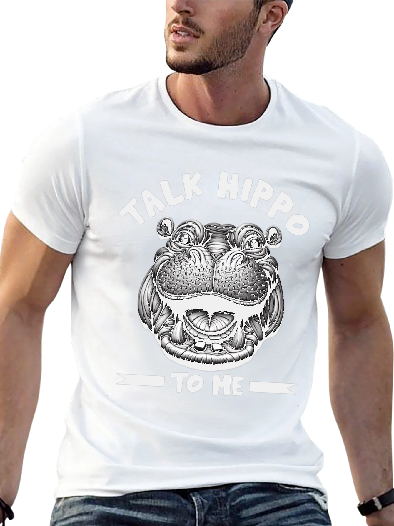 Talk Hippo To Me Graphic T-Shirt