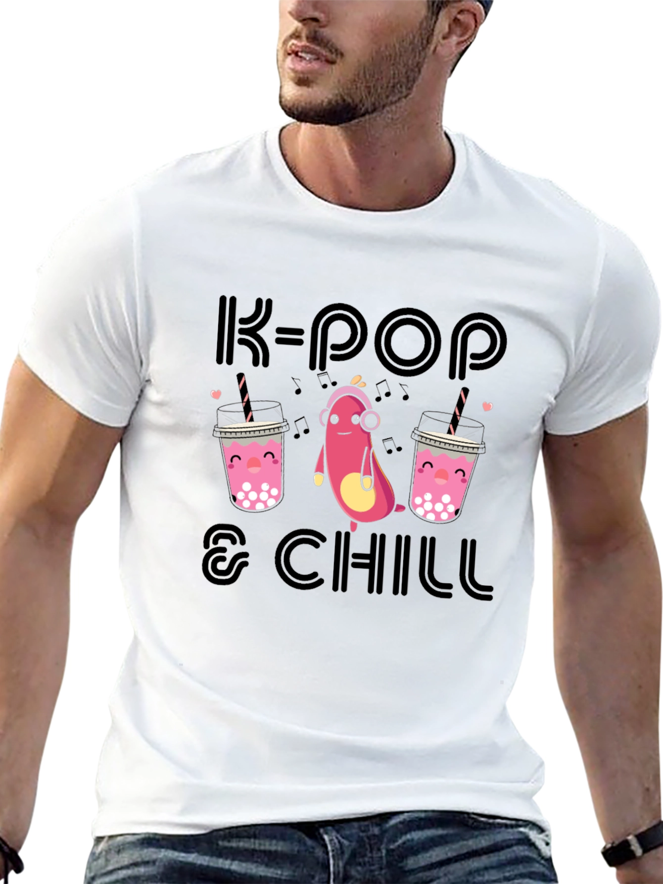 K-Pop & Chill Graphic T-Shirt