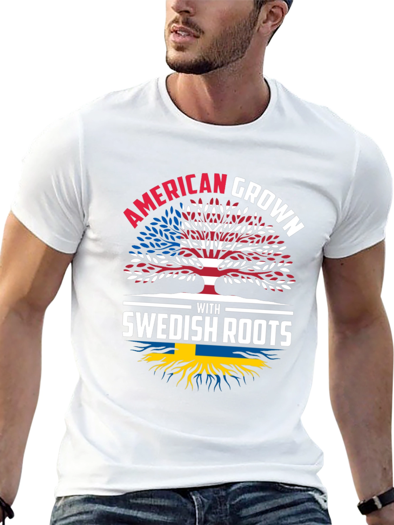 American Grown with Swedish Roots T-Shirt