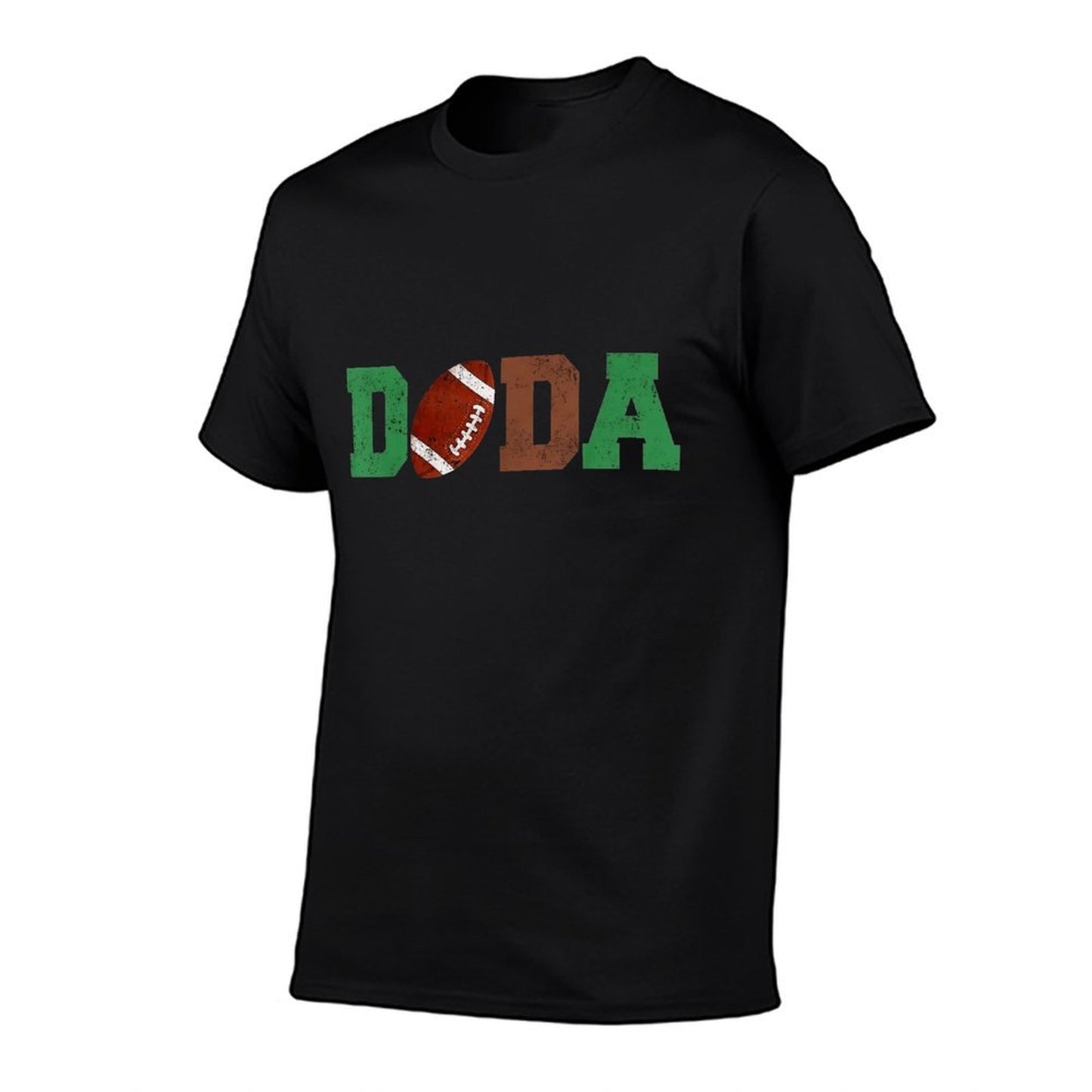 100% Cotton Men’s “DADA” Football Graphic T-Shirt – 1st Year Down Dad Birthday Party Tee, Soft Crew Neck Short Sleeve Casual Top for Fathers, Game Day Family Outfit