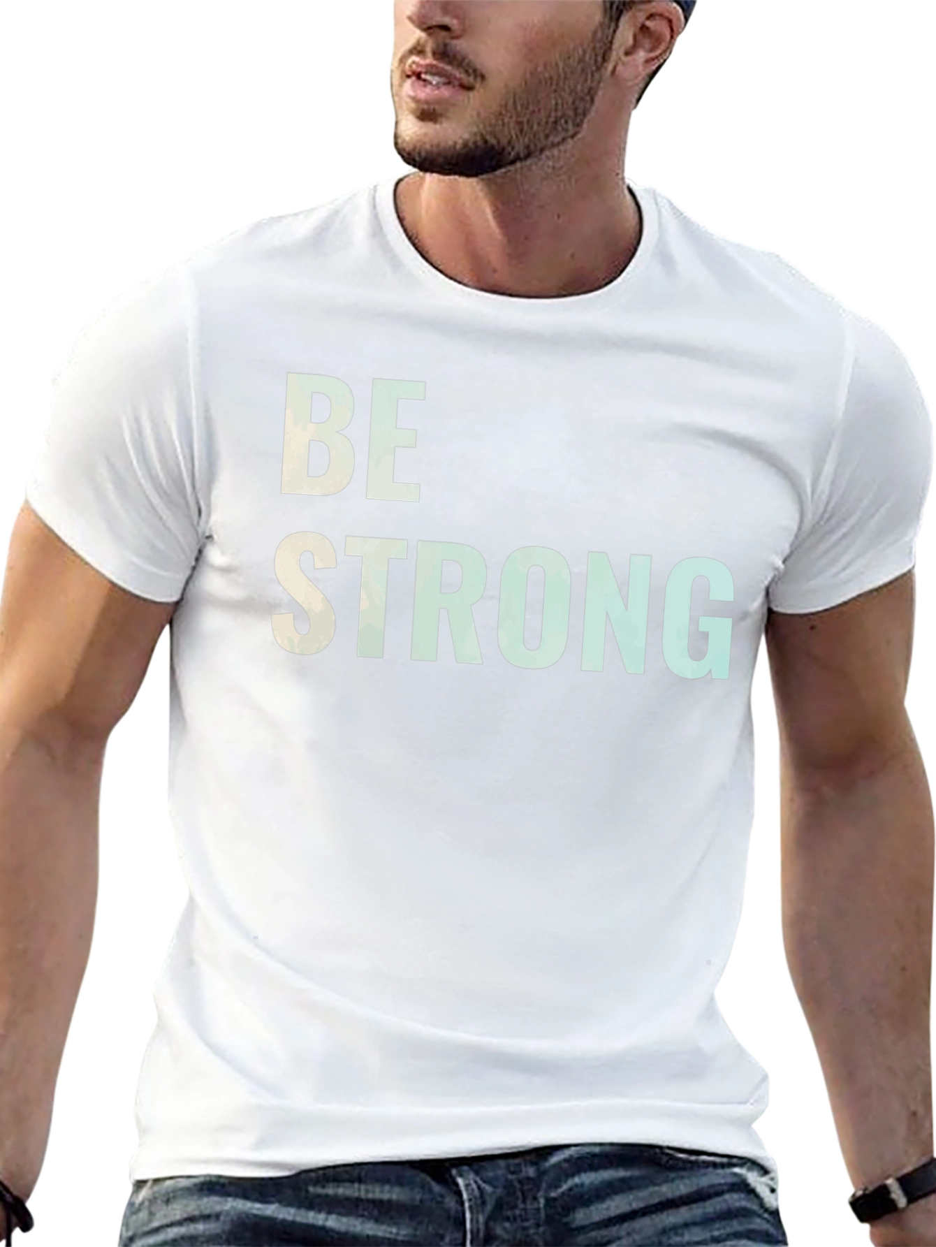 Be Strong Graphic T-Shirt - Motivational Tee