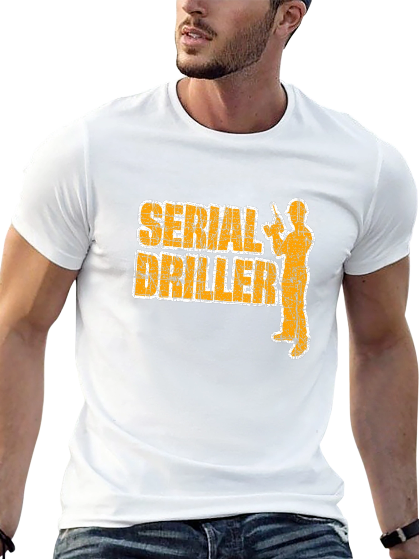Serial Driller T-Shirt - Funny Construction Tee
