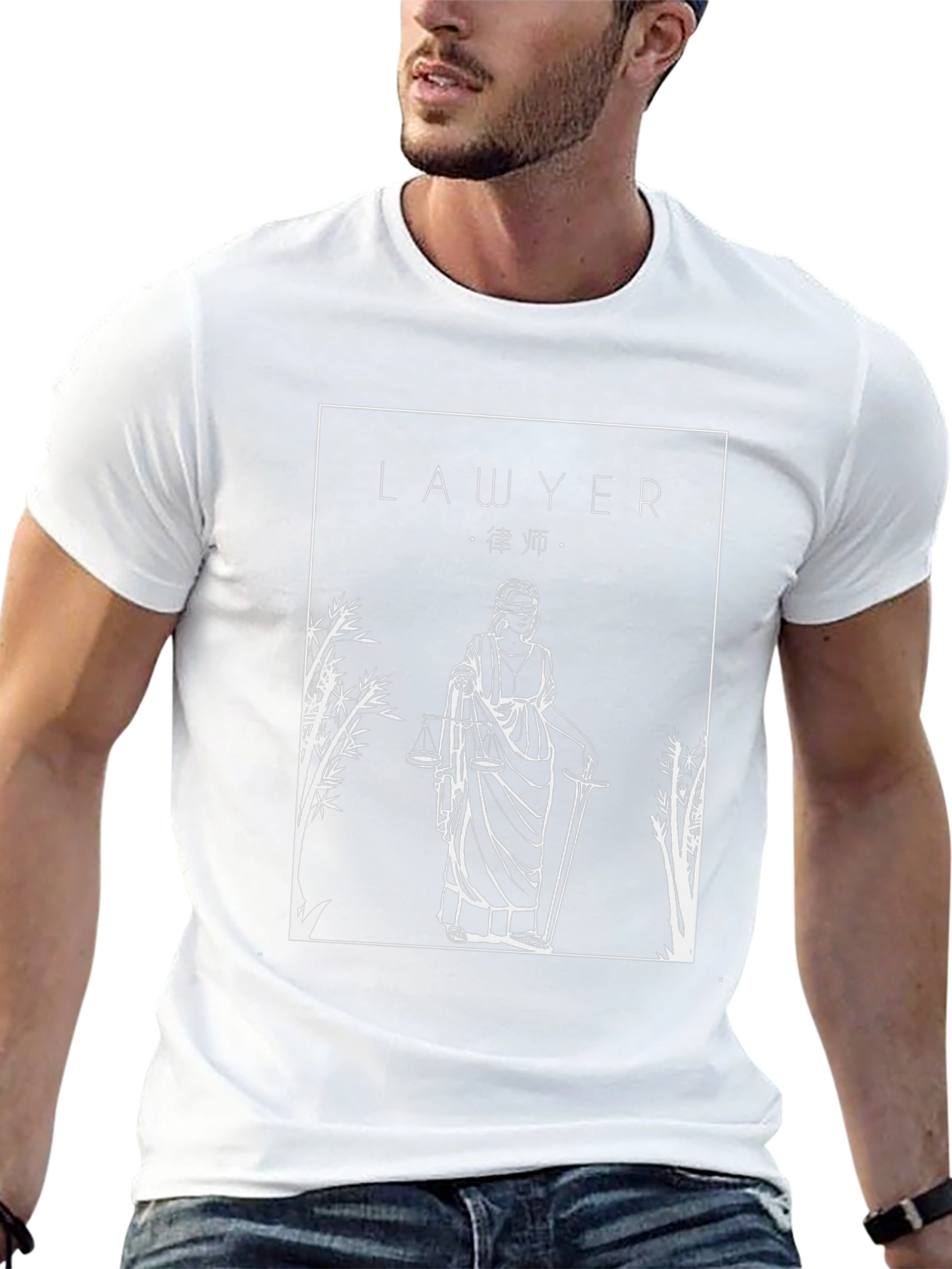Lawyer Justice Scale Graphic T-Shirt