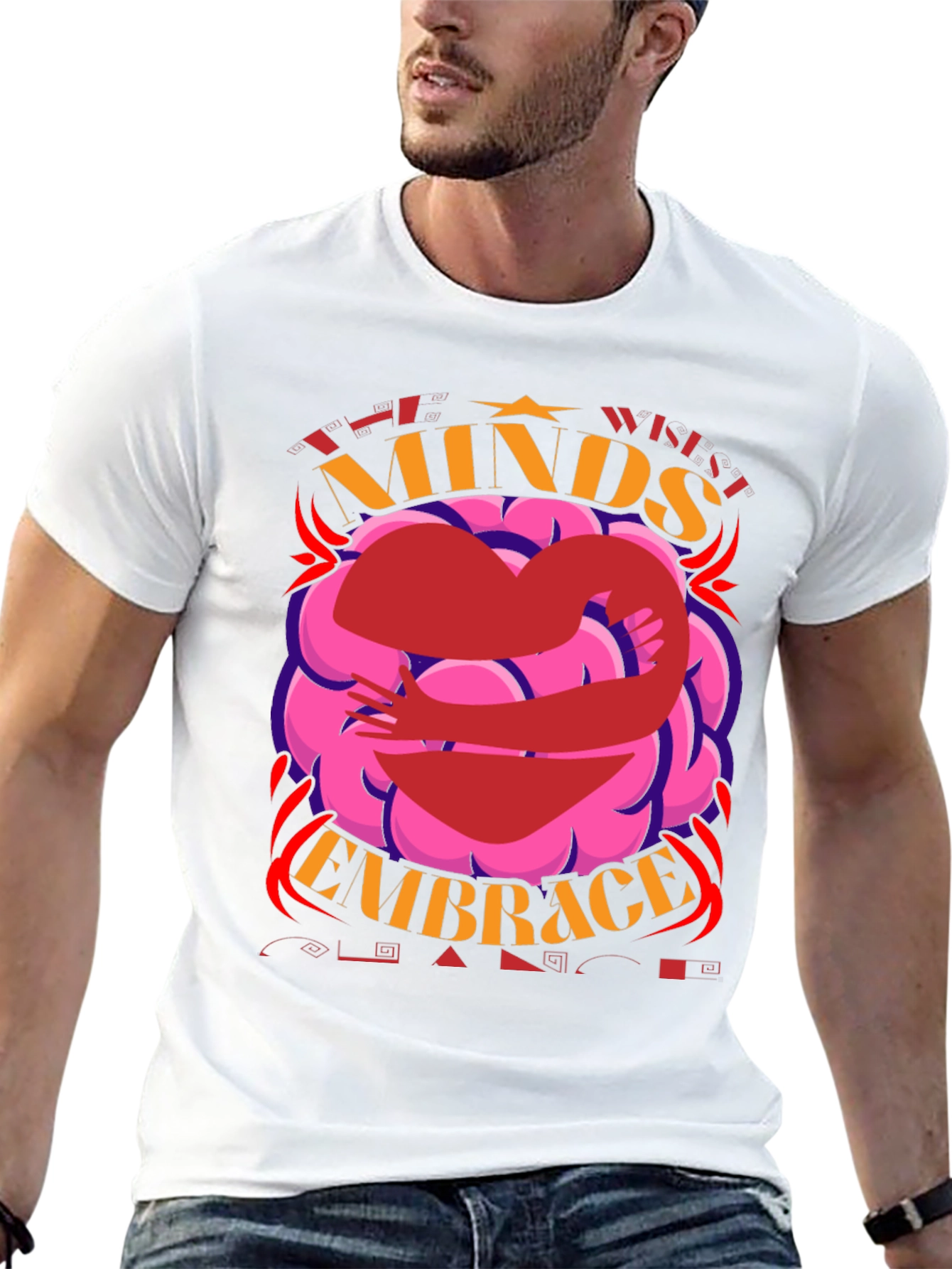 Minds Embrace Graphic Tee - Unisex Black T-Shirt