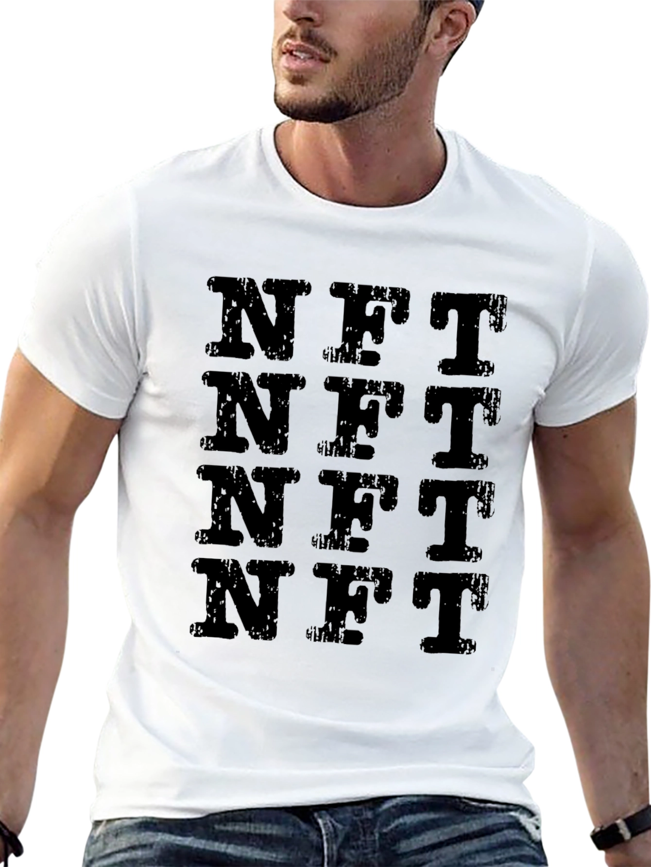Mens NFT Graphic Tee - Black Short Sleeve