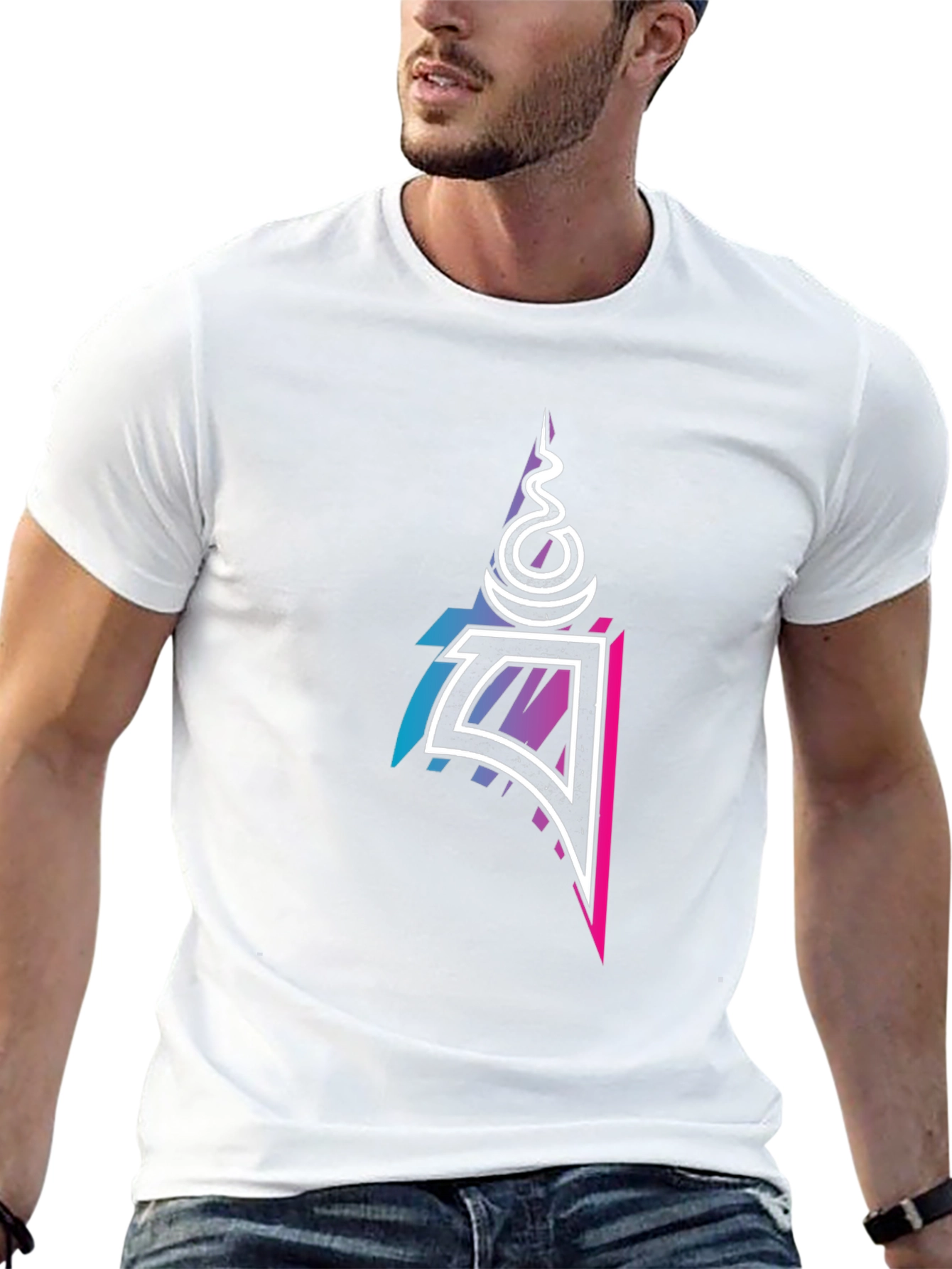 Abstract Symbol Black T-Shirt