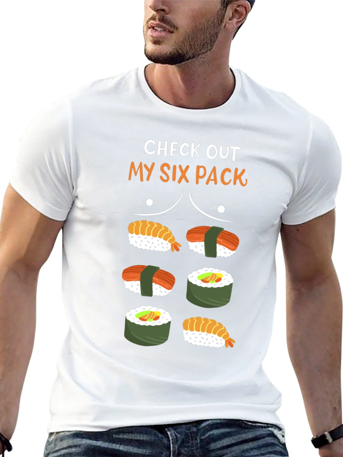 Sushi Six Pack Graphic T-Shirt