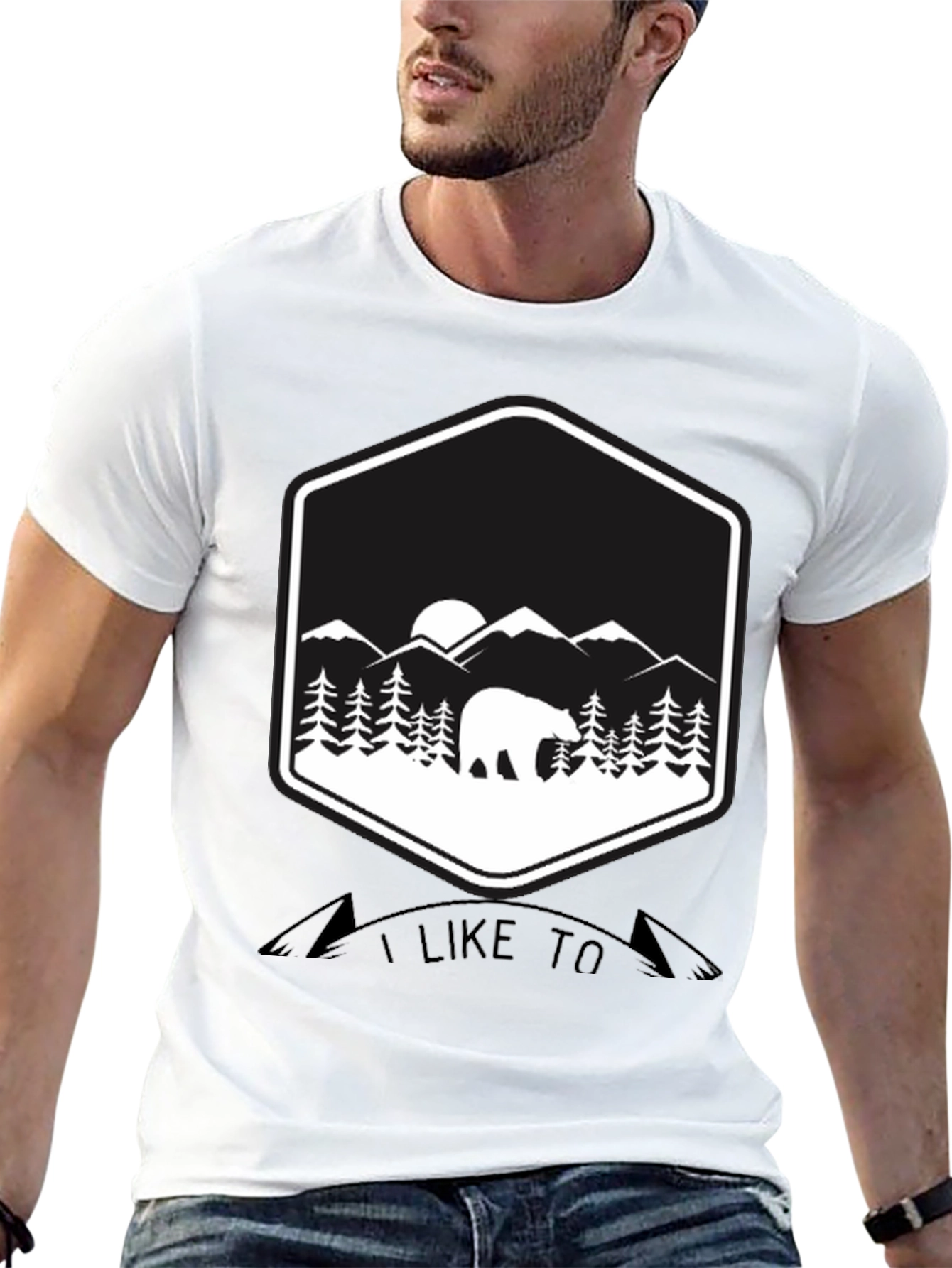 Bear Mountain Graphic Tee - Nature Lover T-Shirt
