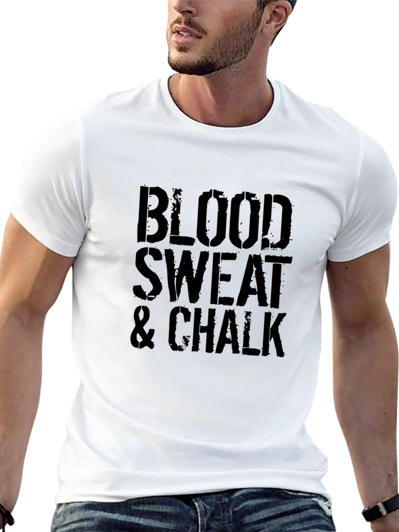 Blood Sweat & Chalk Black Graphic Tee
