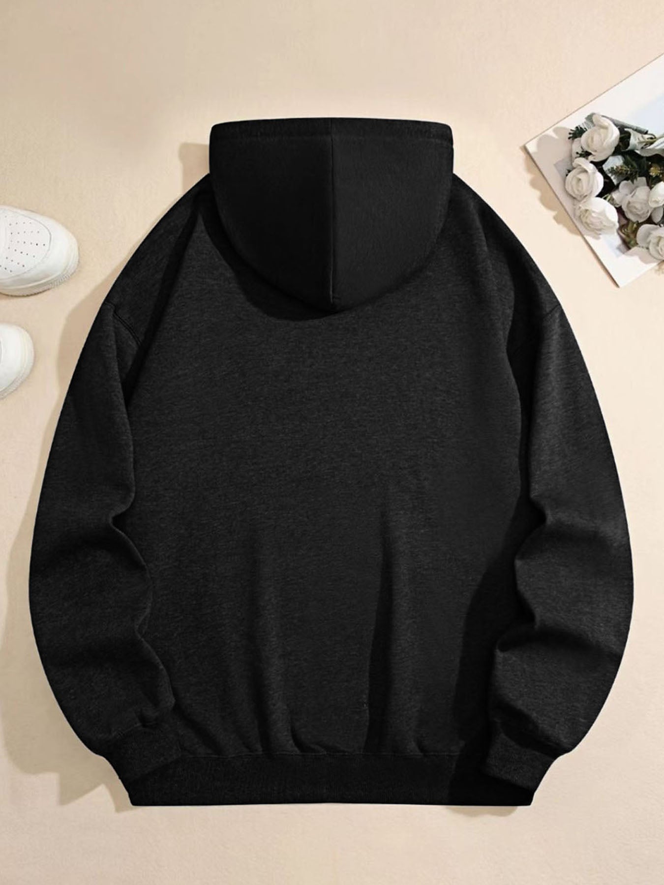Colorful Skull Bunny Hoodie – Rainbow Paint Splash Graphic Pullover for Men & Women, Streetwear Style Casual Sweatshirt
