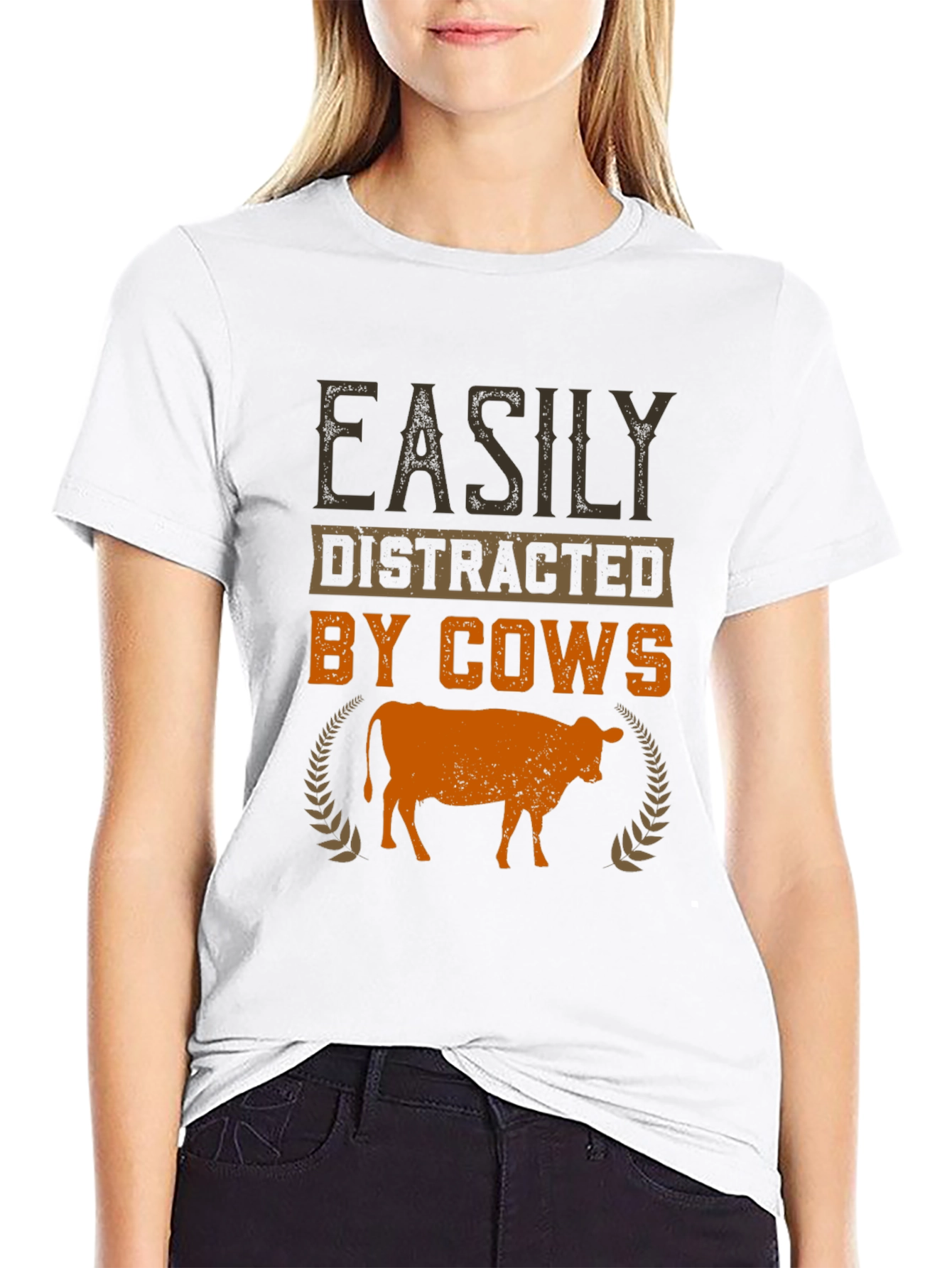 Easily Distracted by Cows Graphic Tee
