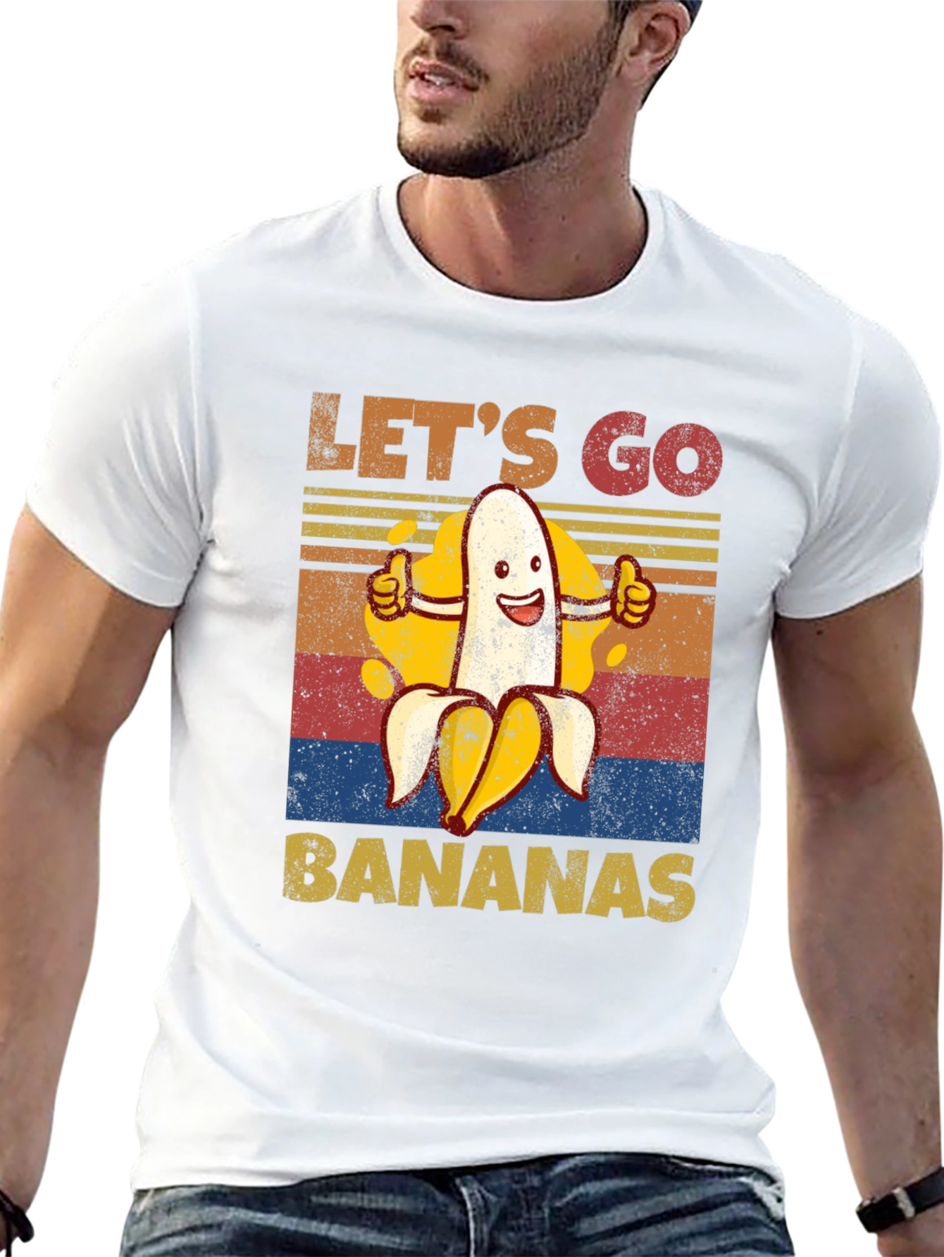 Lets Go Bananas Graphic Tee - Funny Fruit Shirt