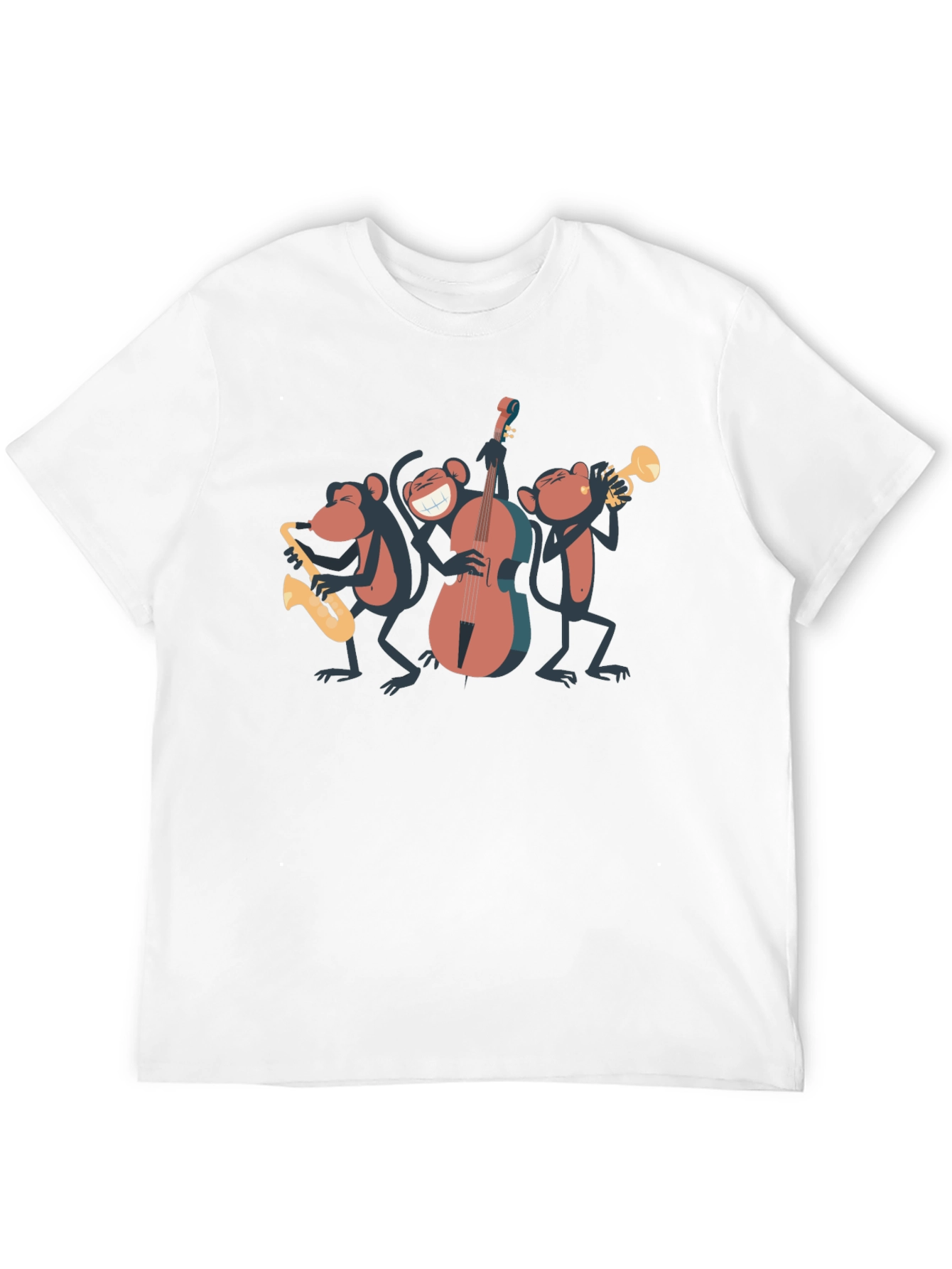 Monkey Jazz Band Black T-Shirt