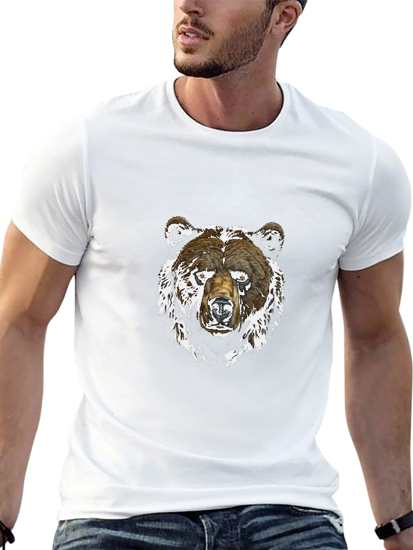 Bear Graphic Black T-Shirt