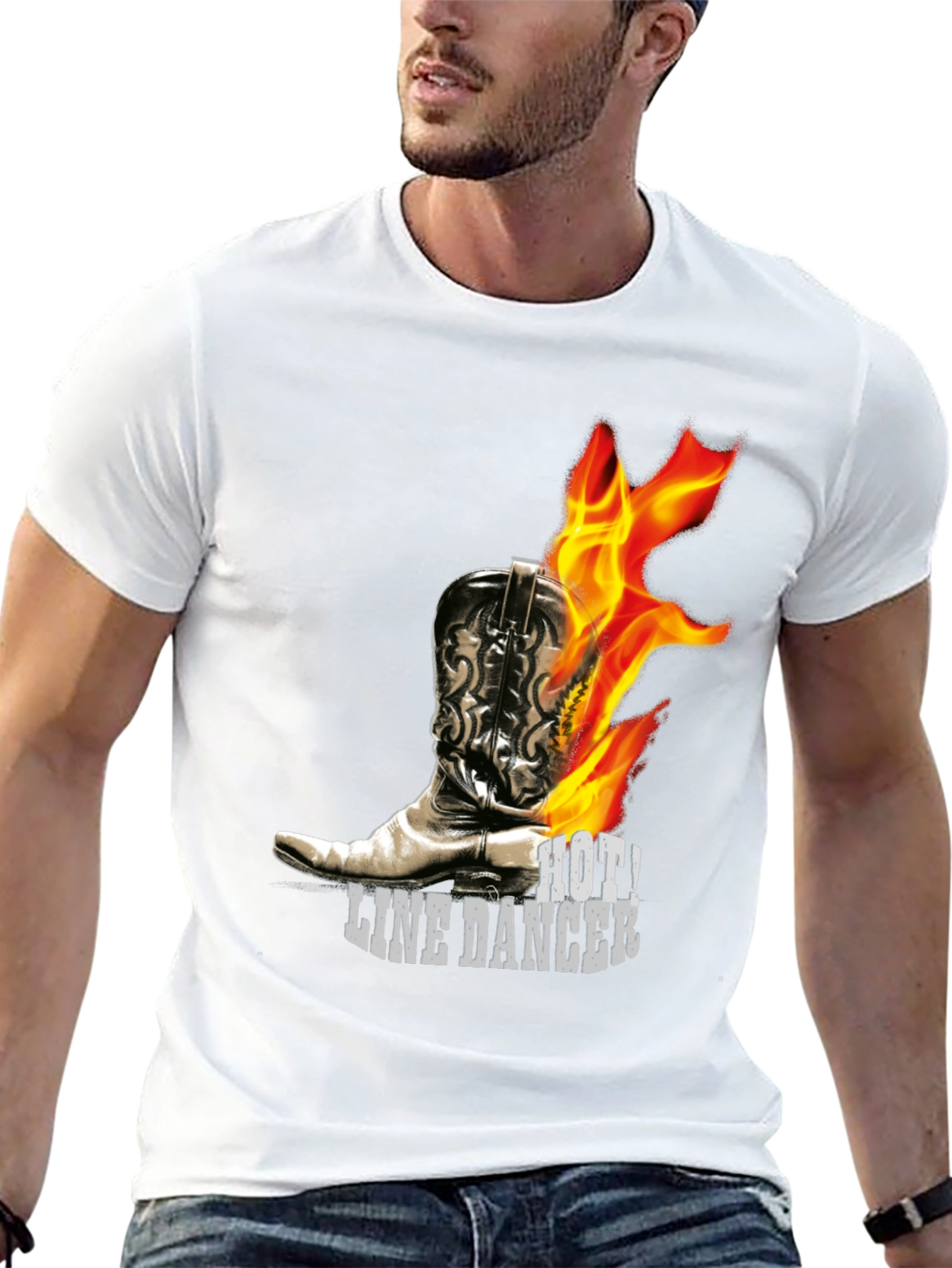 Hot Line Dancer T-Shirt - Country Western Style