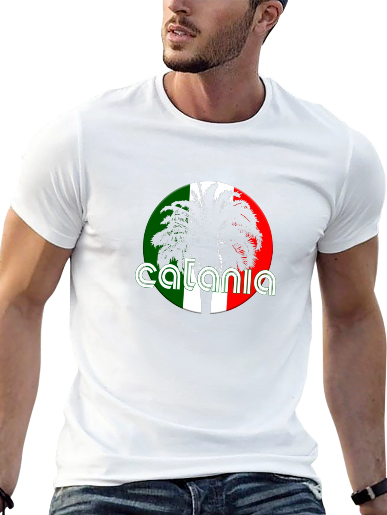 Catania Italy Palm Tree T-Shirt