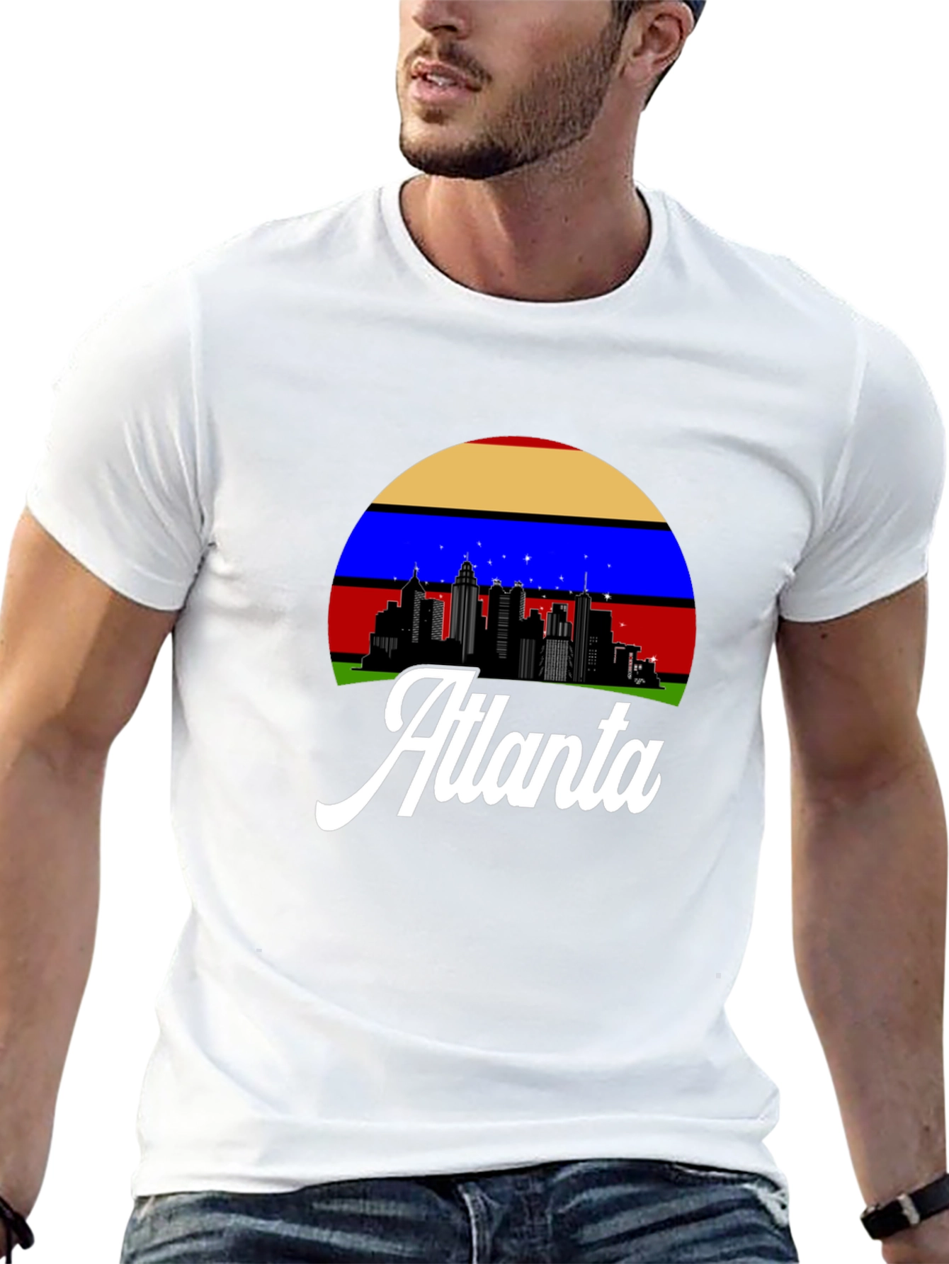 Atlanta Skyline Graphic Tee - Retro Style