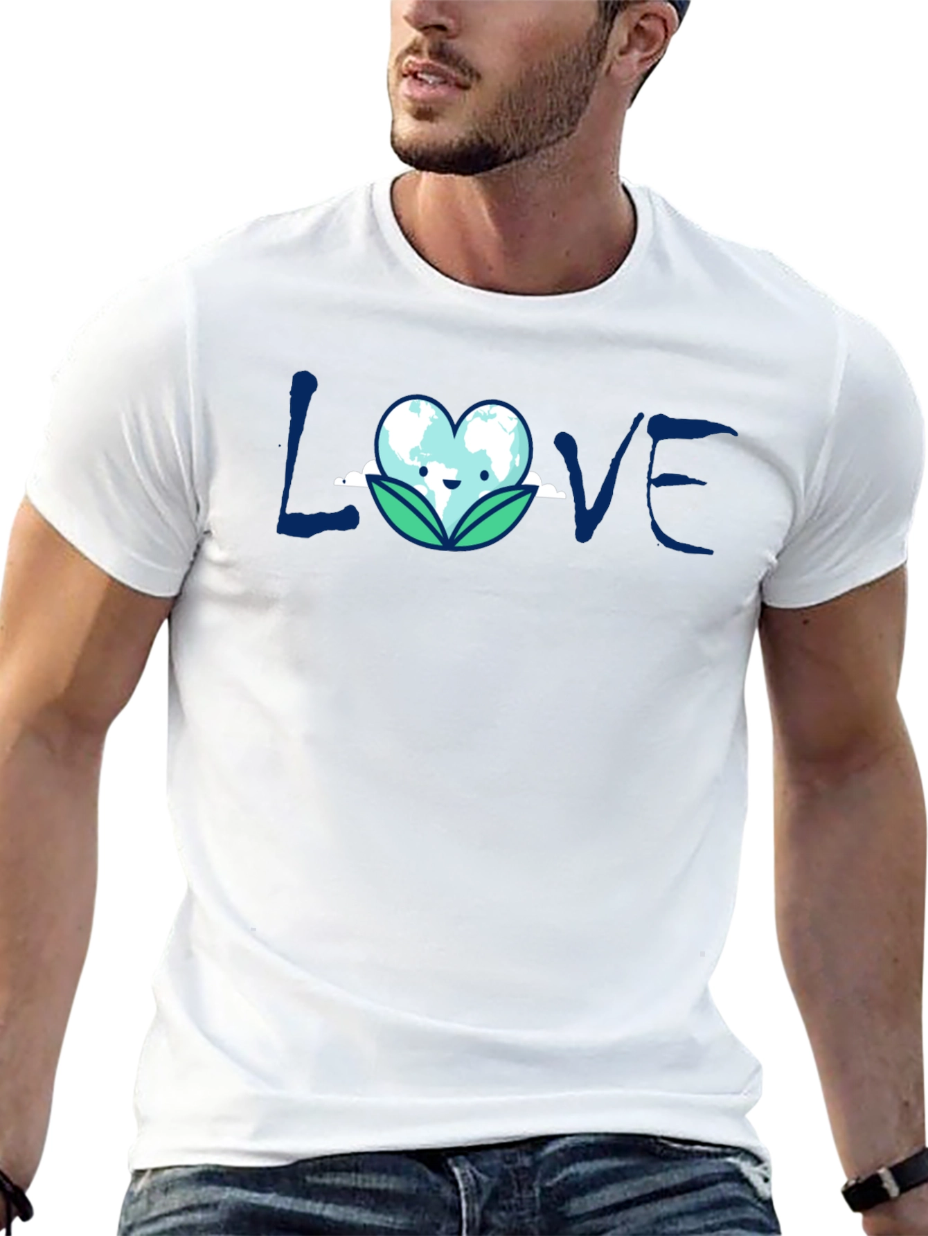 Love Earth Graphic T-Shirt - Eco-Friendly Design