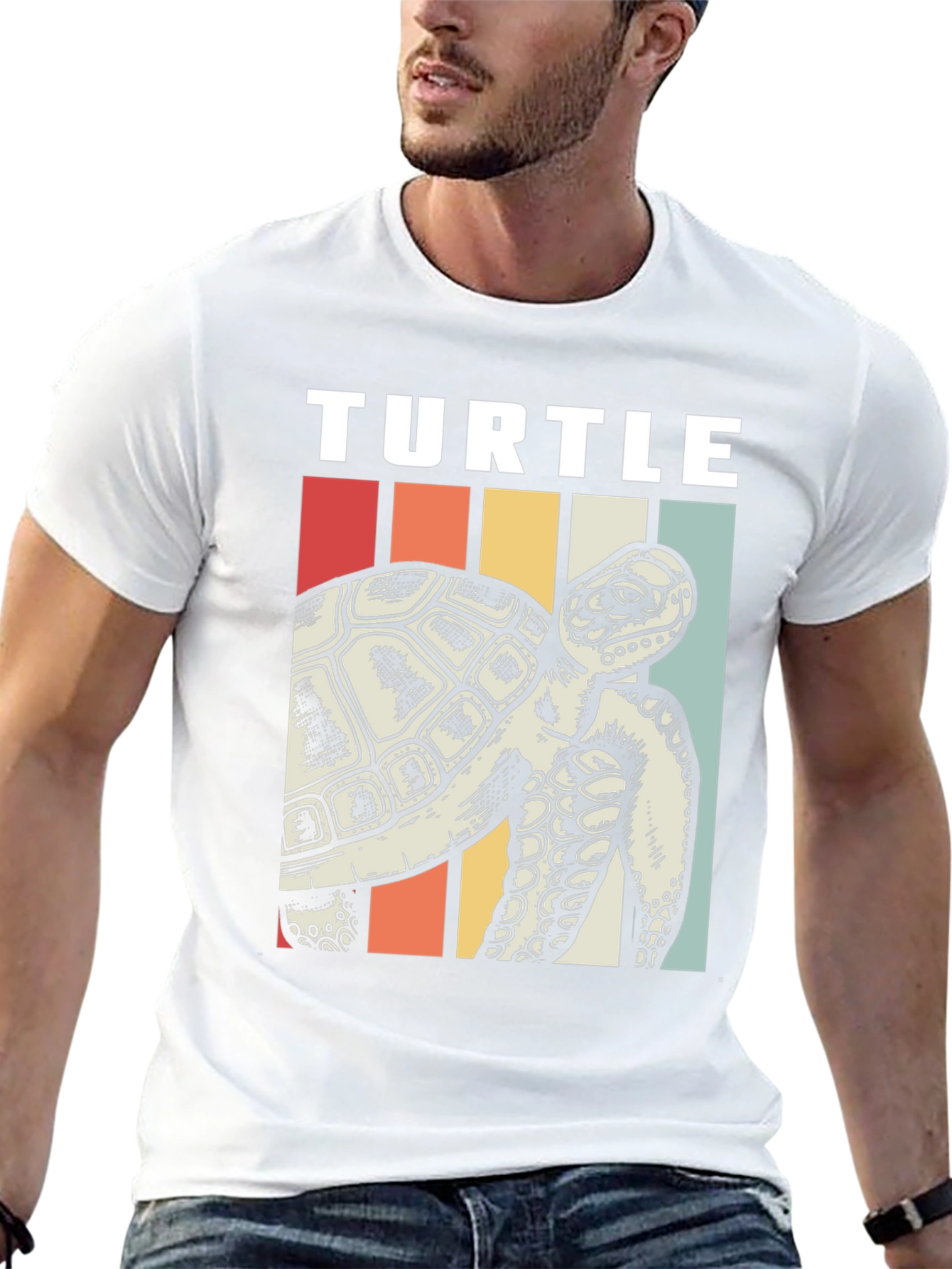 Retro Turtle Graphic Tee - Sea Life Lovers T-Shirt