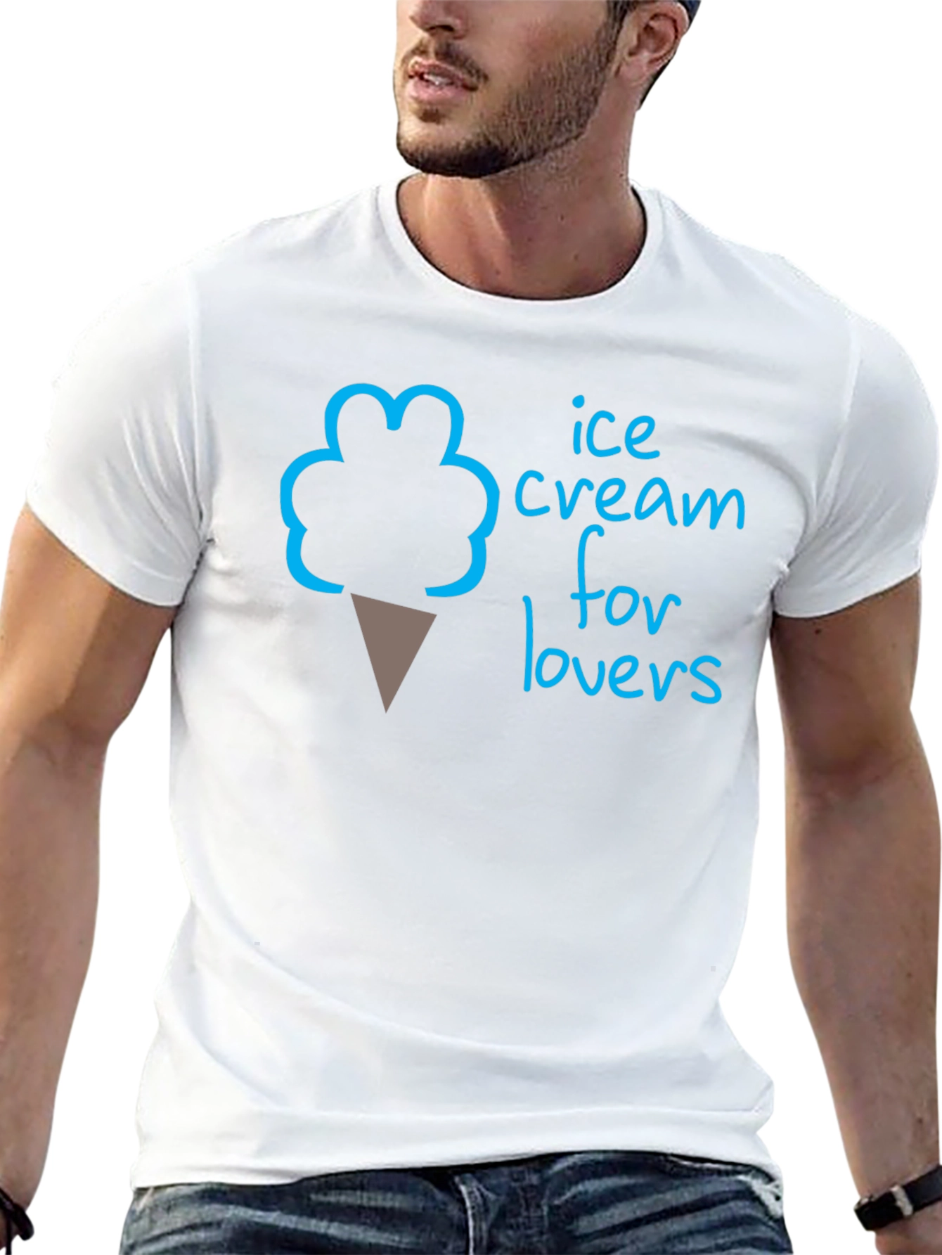 Ice Cream for Lovers T-Shirt - Black