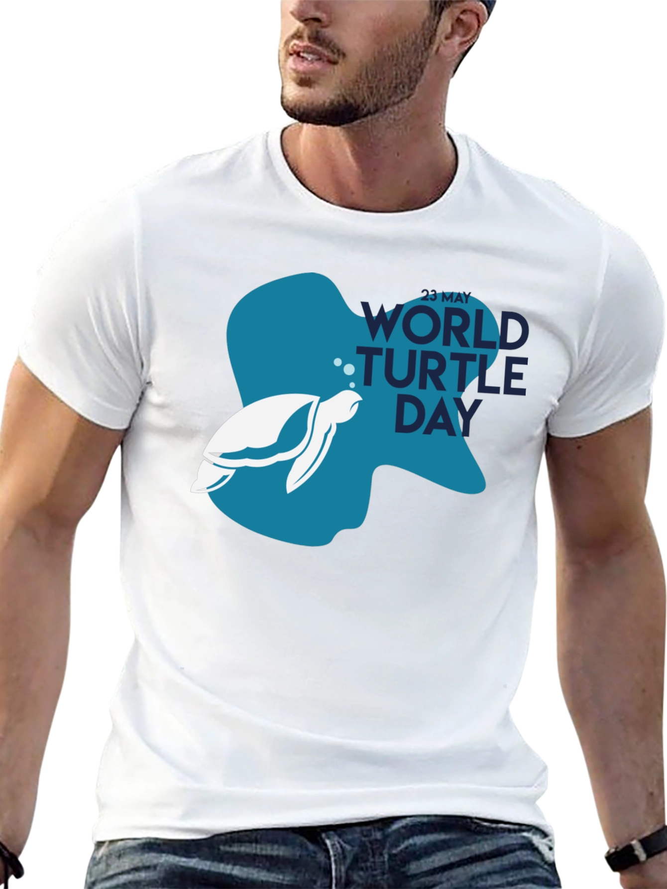 World Turtle Day T-Shirt - Black Cotton Tee
