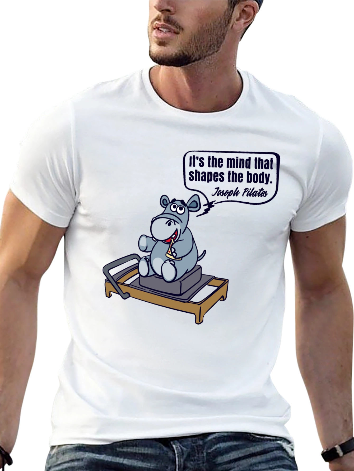 Pilates Hippo Tee - Mind Shapes Body