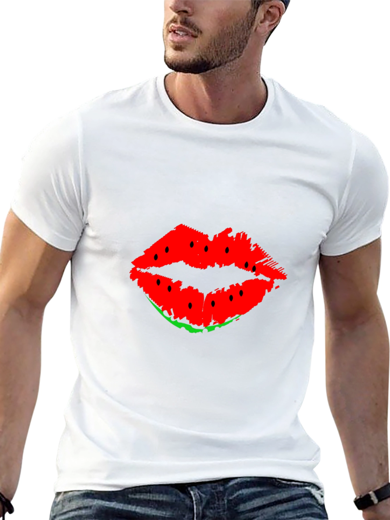 Watermelon Lips Graphic T-Shirt