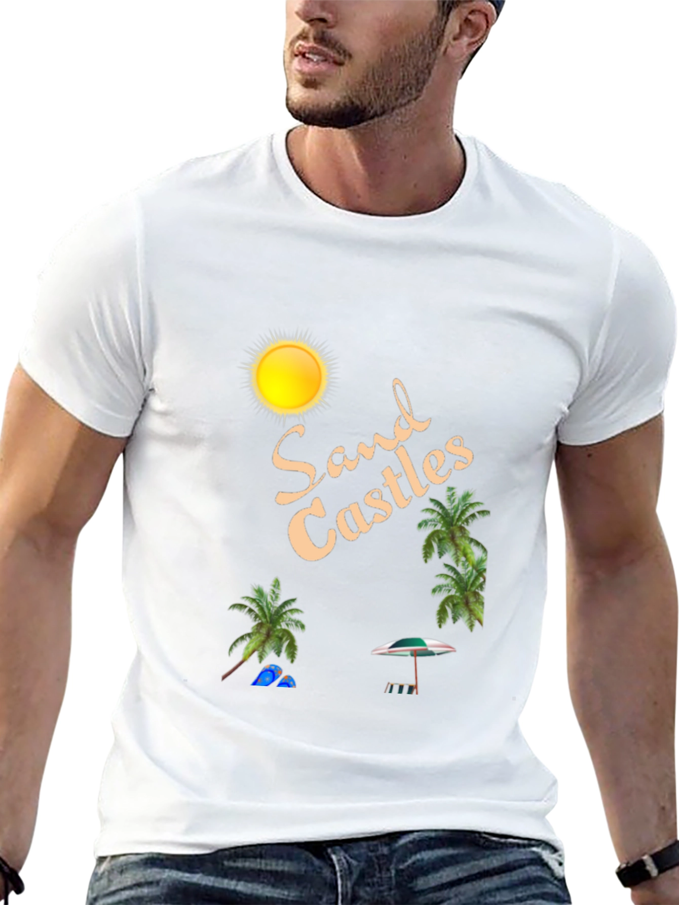 Sand Castles Graphic Tee - Island Vacation Vibes