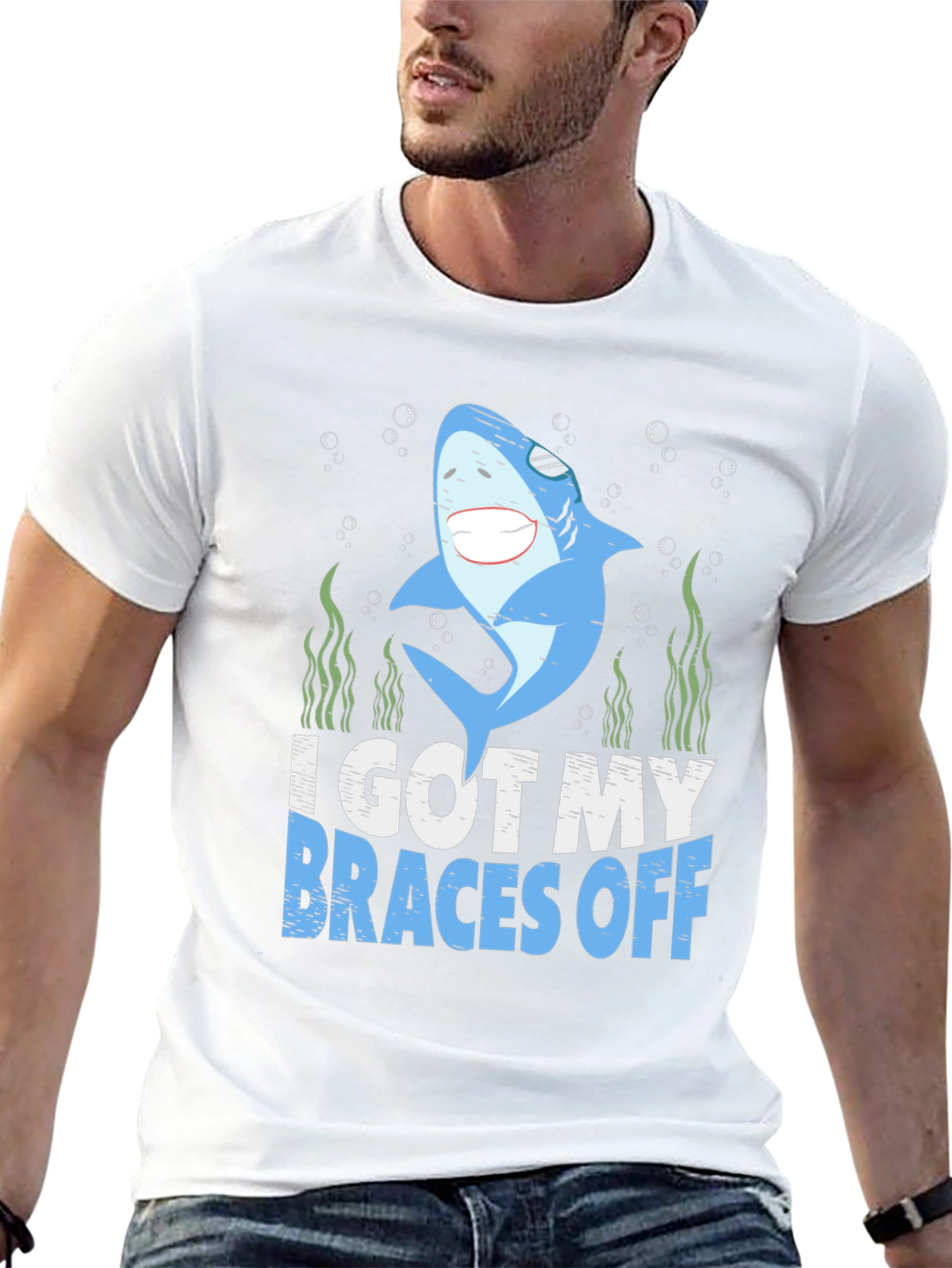 Shark Braces Off Graphic Tee