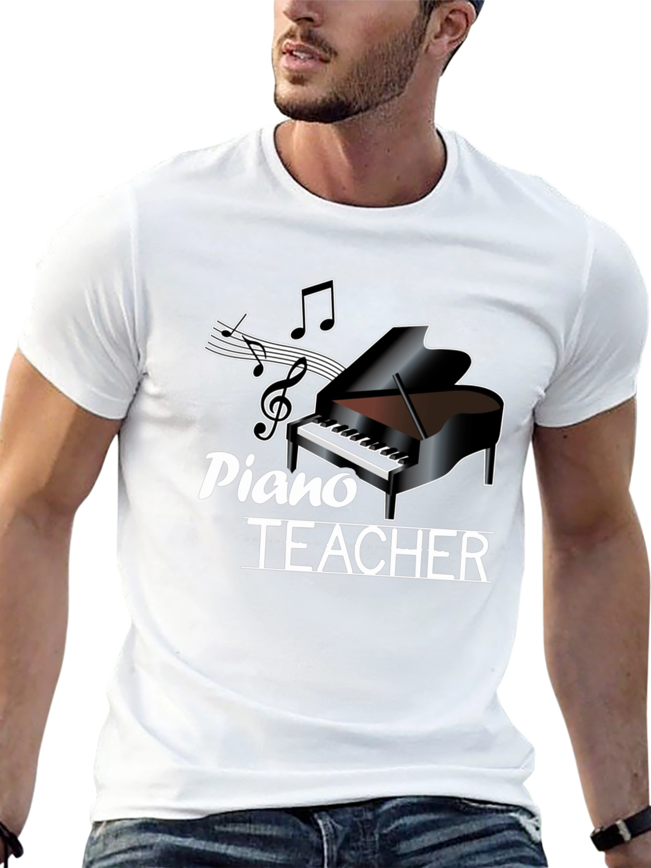 Piano Teacher Graphic Tee - Music Lover Shirt