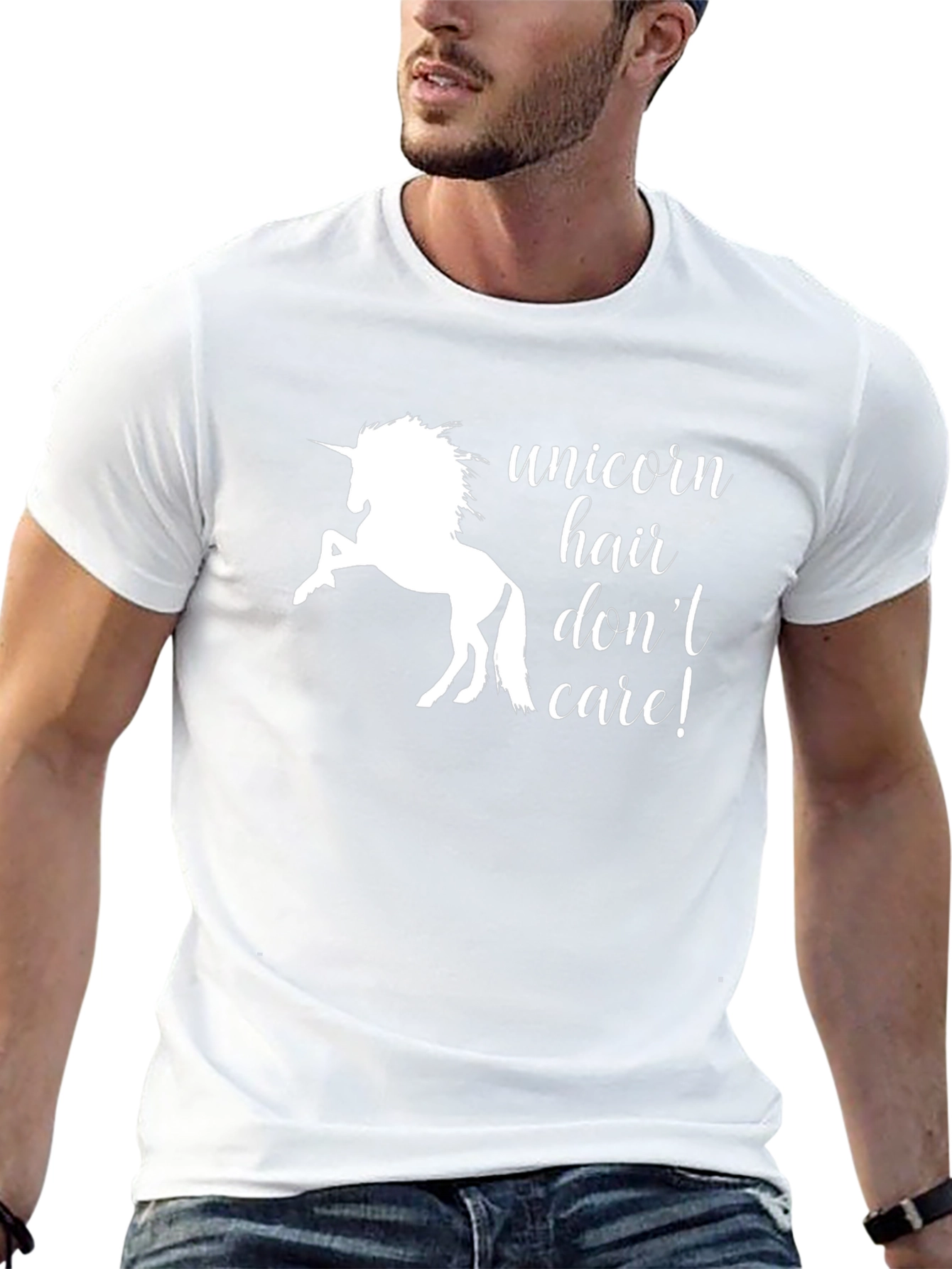 Unicorn Hair Dont Care! Graphic Tee