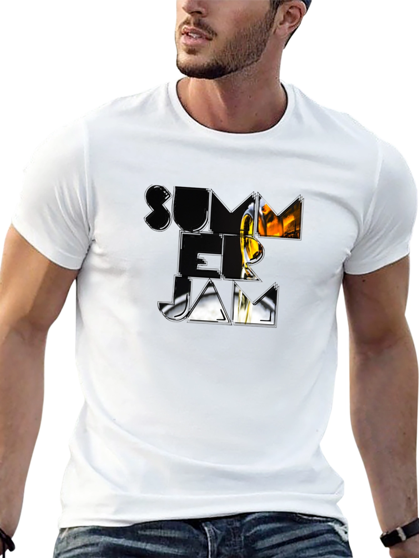Summer Jam Graphic Black T-Shirt
