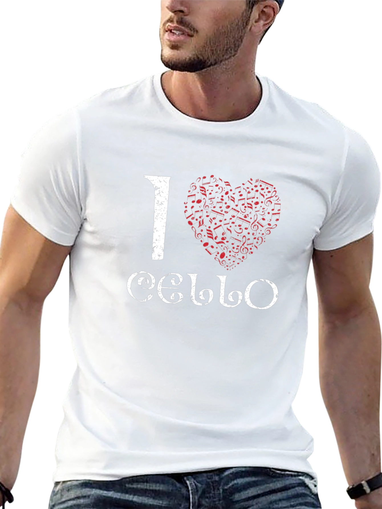 I Heart Cello Black T-Shirt