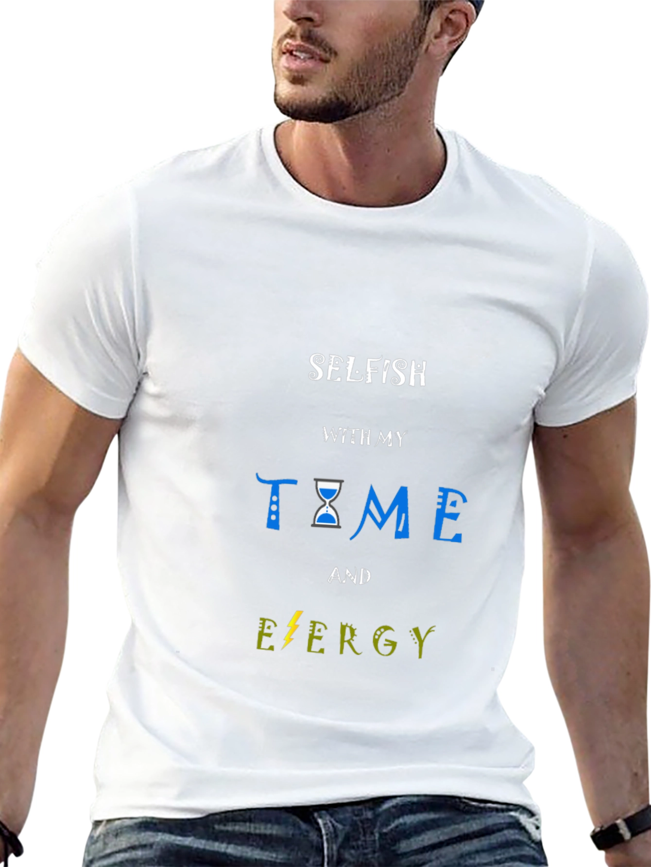 Selfish Time and Energy Black T-Shirt