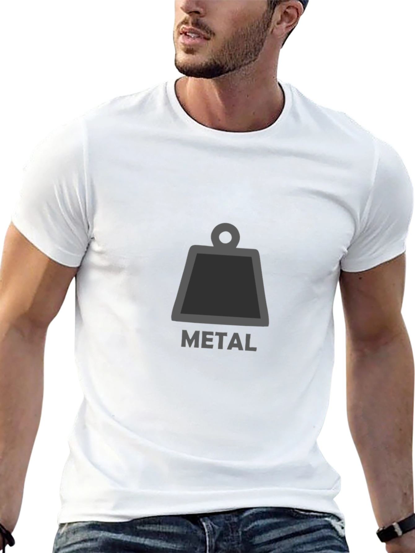 Metal Icon Graphic Print T-Shirt