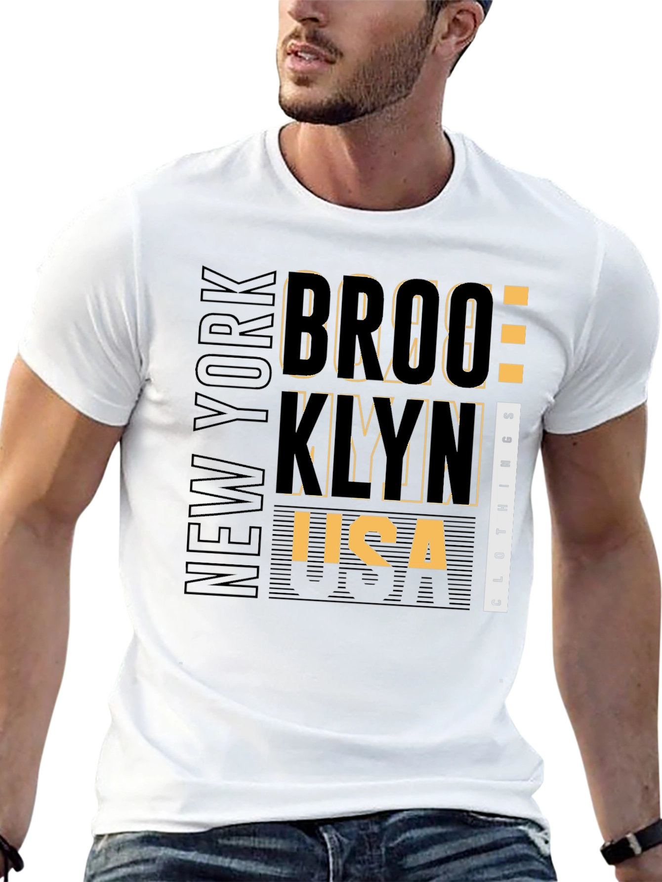 Brooklyn New York Black Graphic T-Shirt