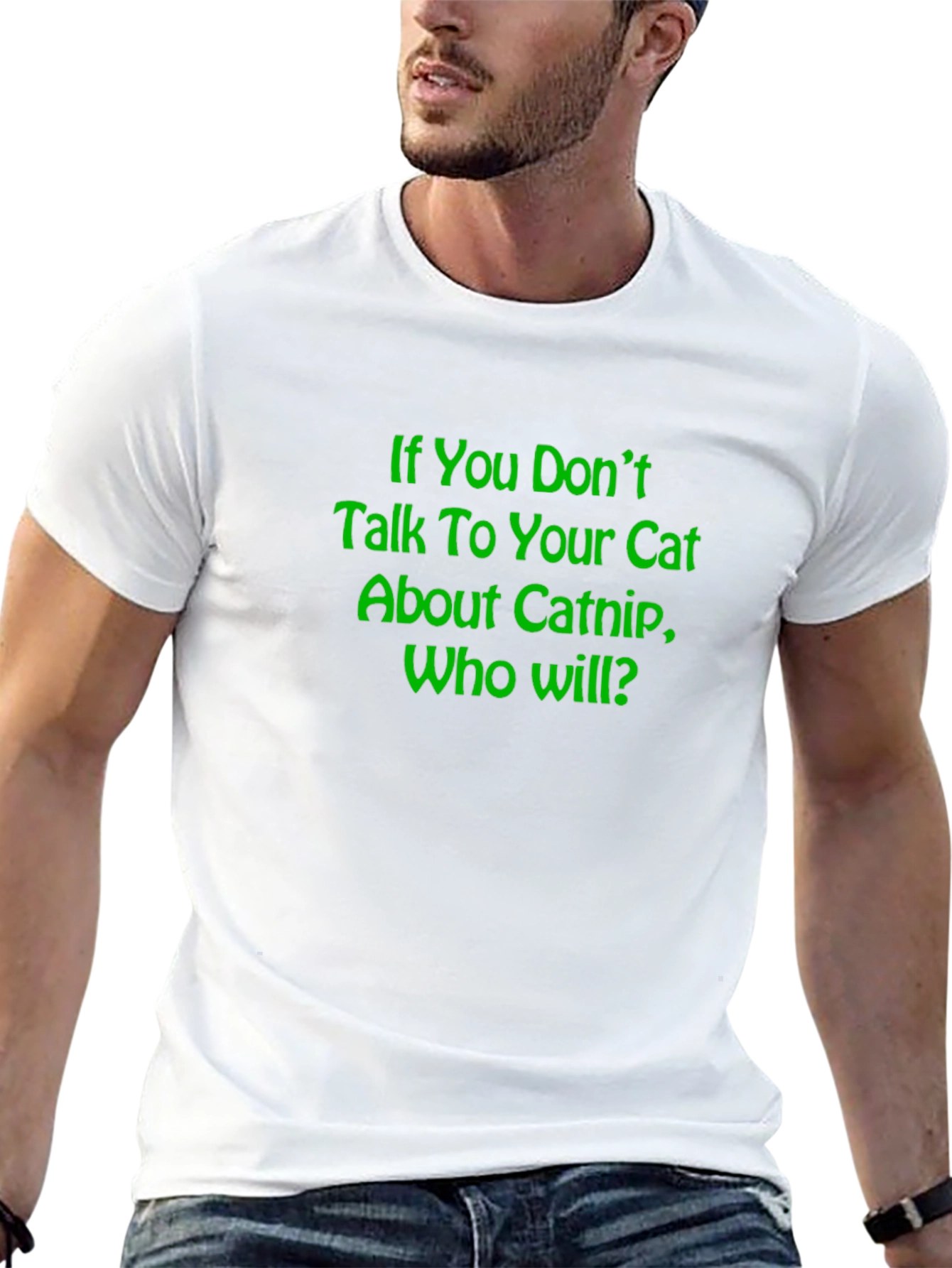 Catnip Conversation T-Shirt - Funny Cat Lover Tee