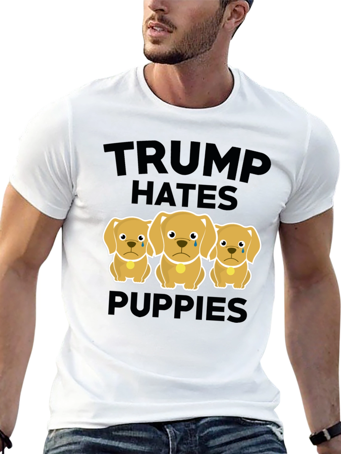 Trump Hates Puppies Graphic Tee