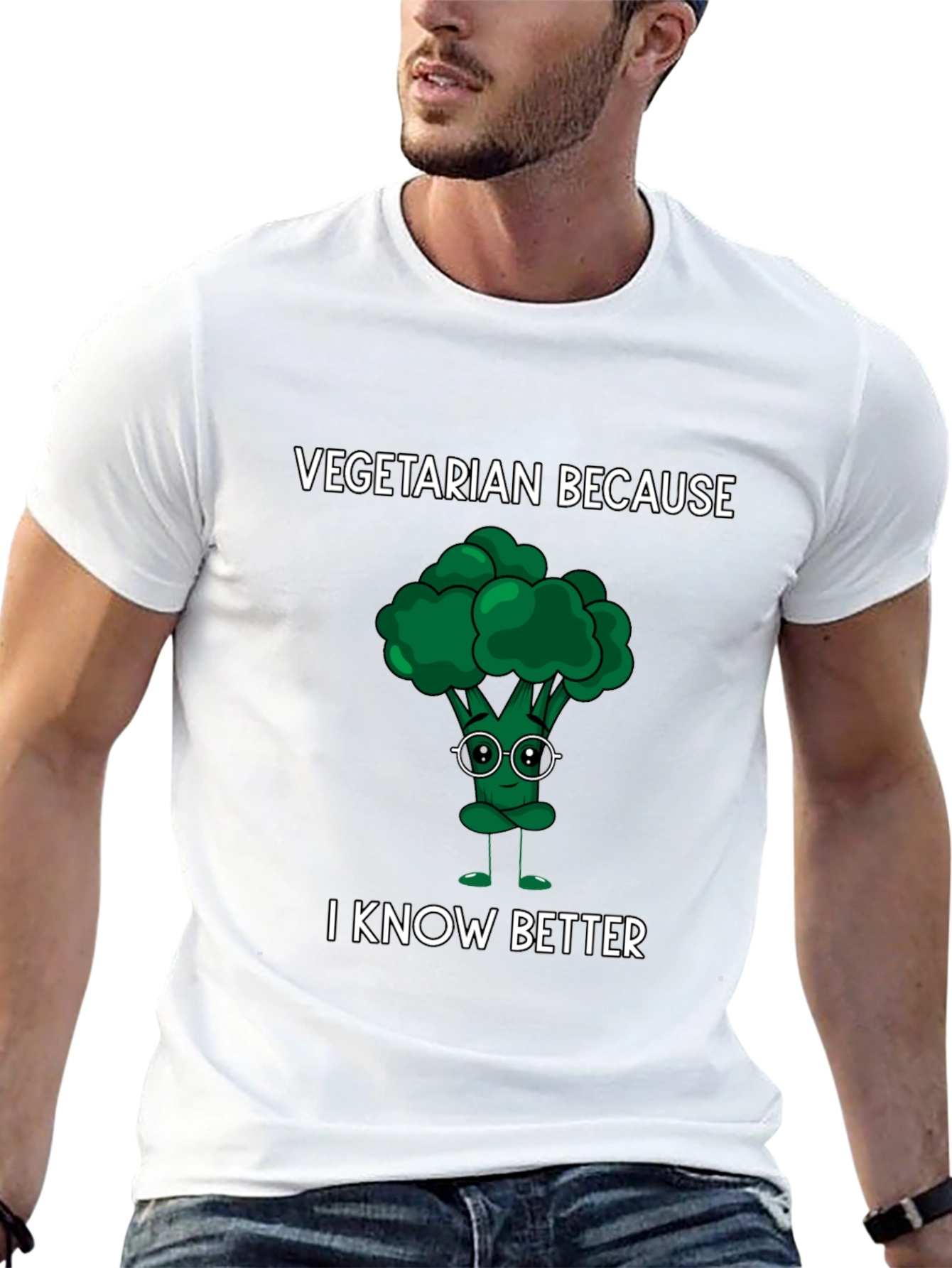 Vegetarian Broccoli Humor Tee