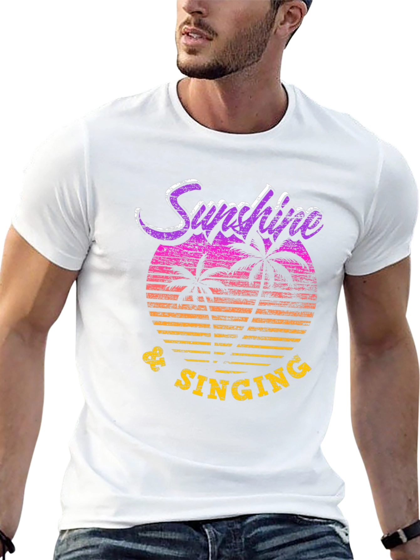 Sunshine & Singing Mens Graphic Tee
