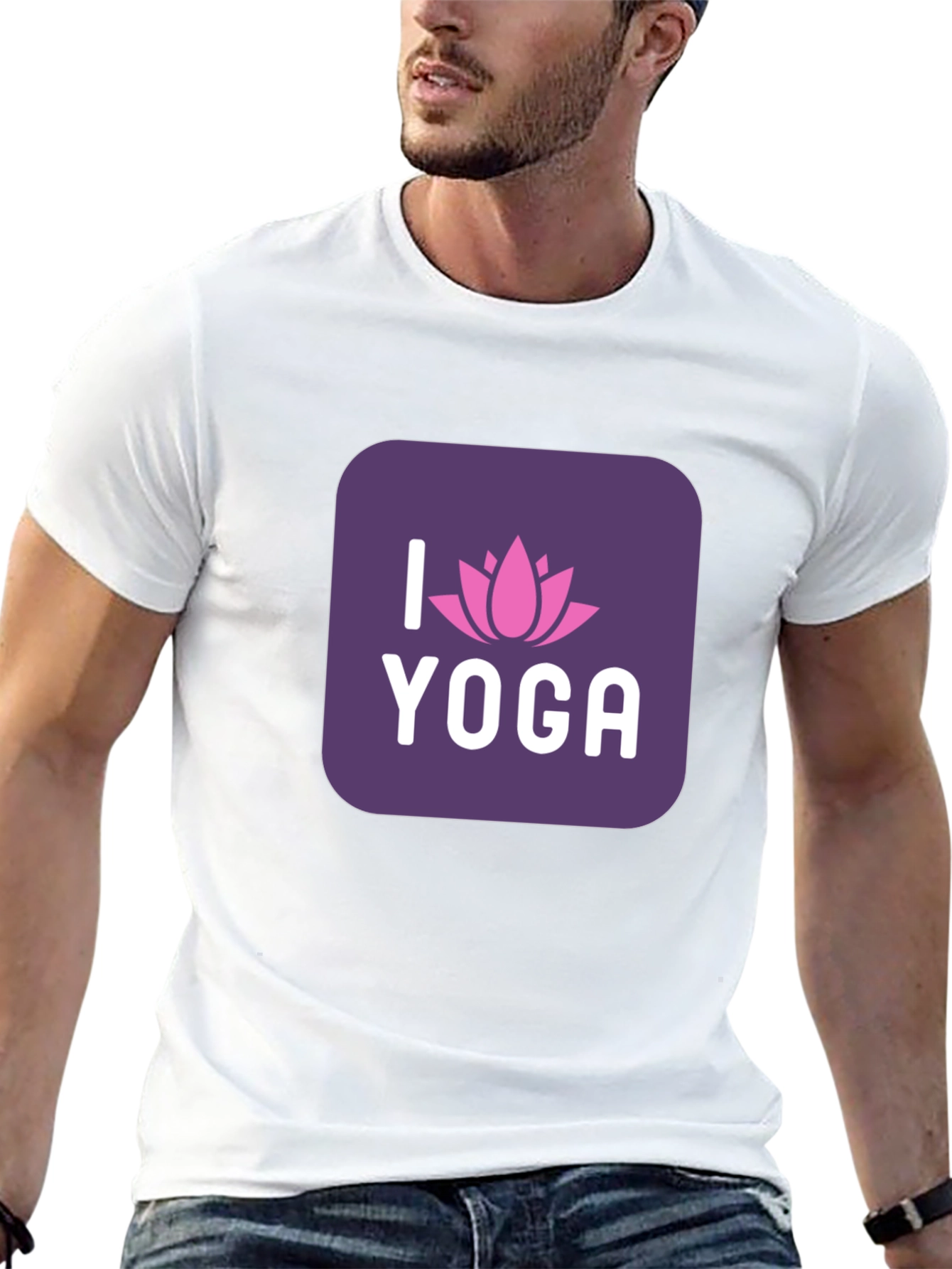 I Love Yoga Black T-Shirt